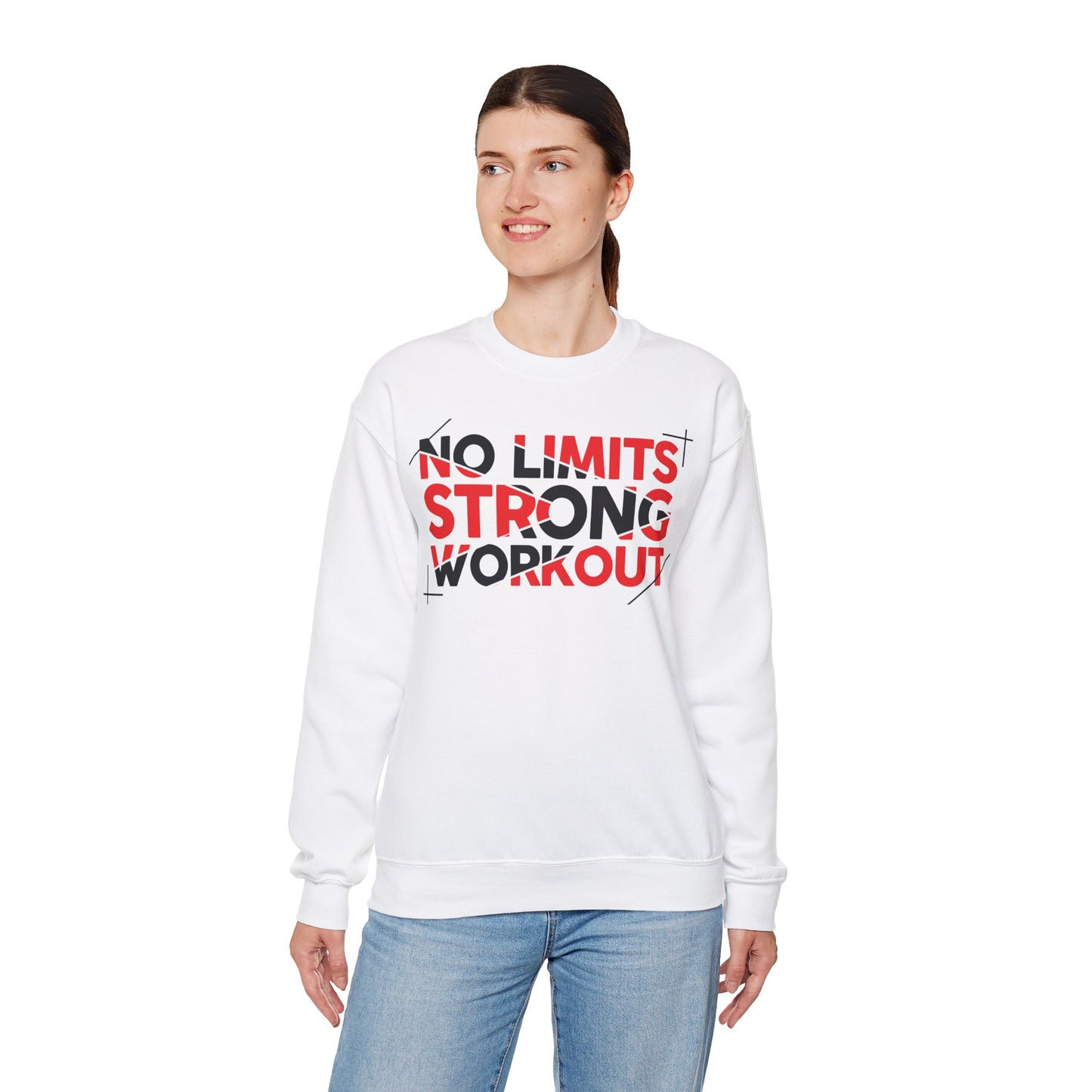 No Limits Strong Workout Unisex Crewneck Sweatshirt
