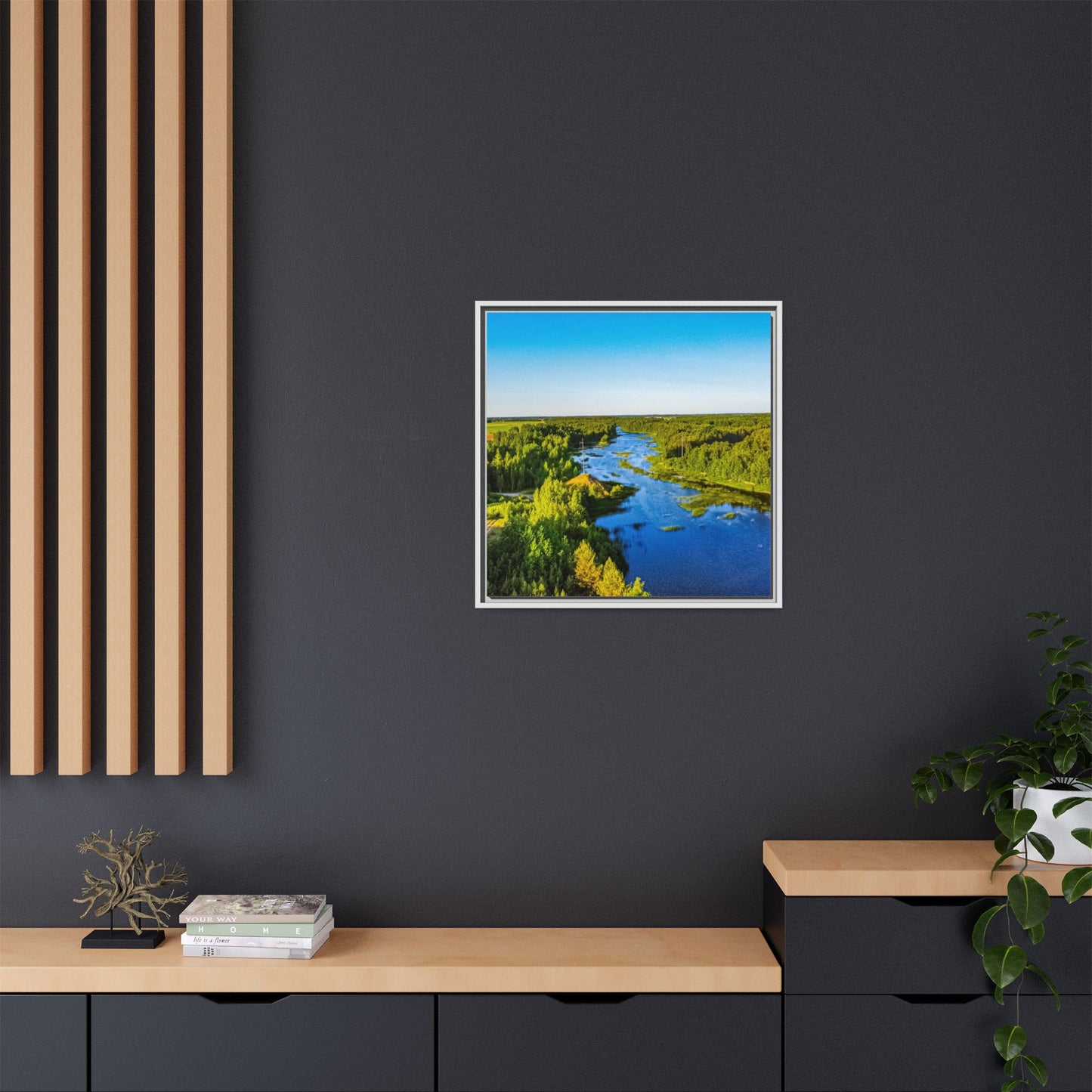 Zagares Lake Matte Canvas, Framed (Multi-color)