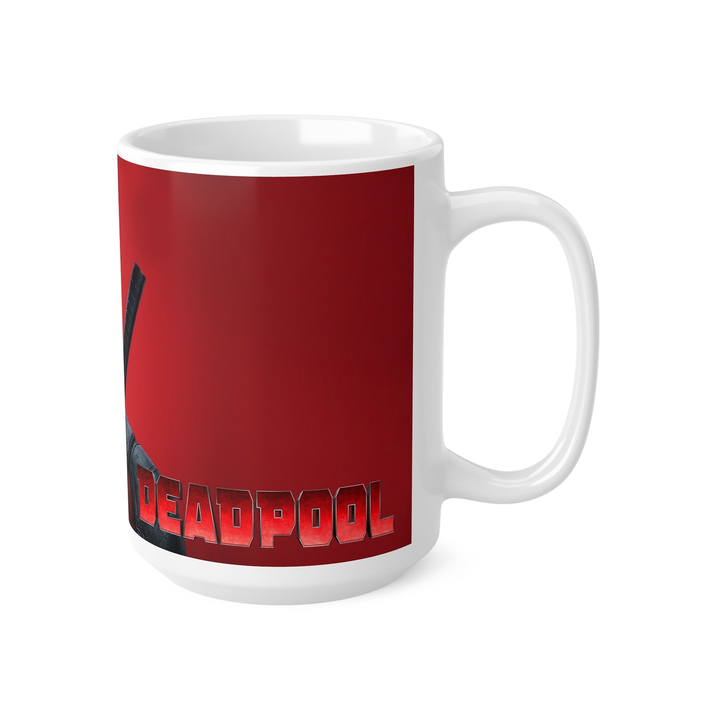 Deadpool Ceramic Coffee Mug - Fun Superhero Design, 11oz & 15oz