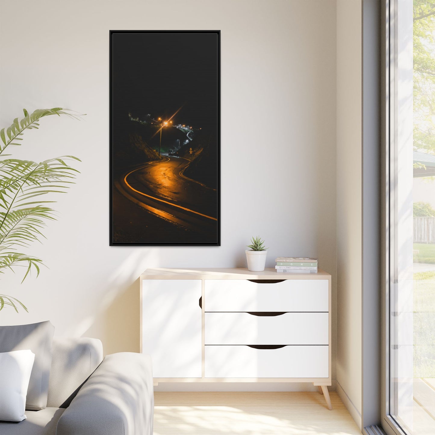 Ballybunion at Night Matte Canvas, Framed (Multi-color)