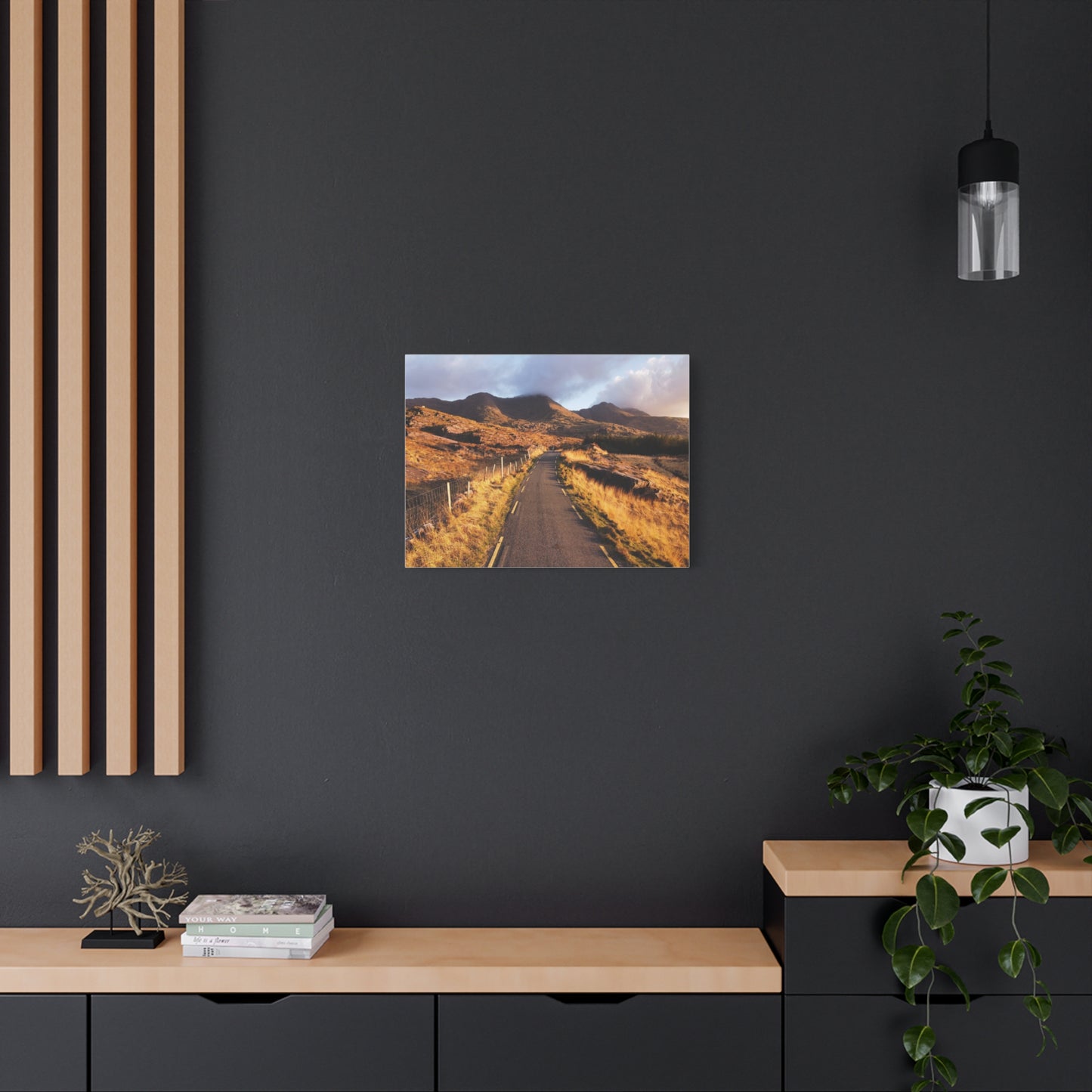 Sunset Road Matte Canvas, Stretched, 1.25"