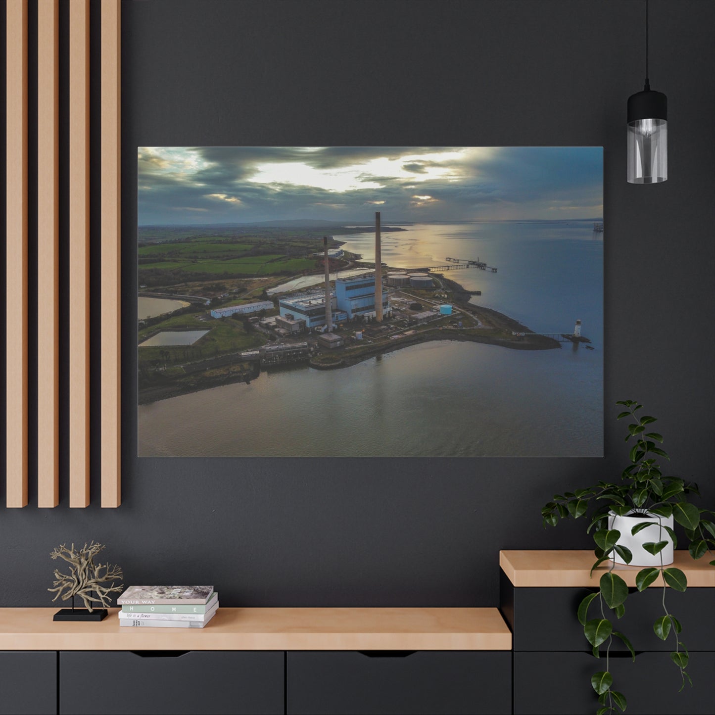 Tarbert Power Station Matte Canvas, Stretched, 1.25"