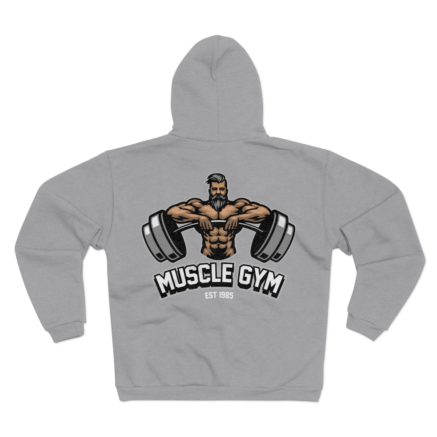 Muscle Gym Unisex Hooded Zip Sweatshirt – Perfect for Fitness Enthusiasts