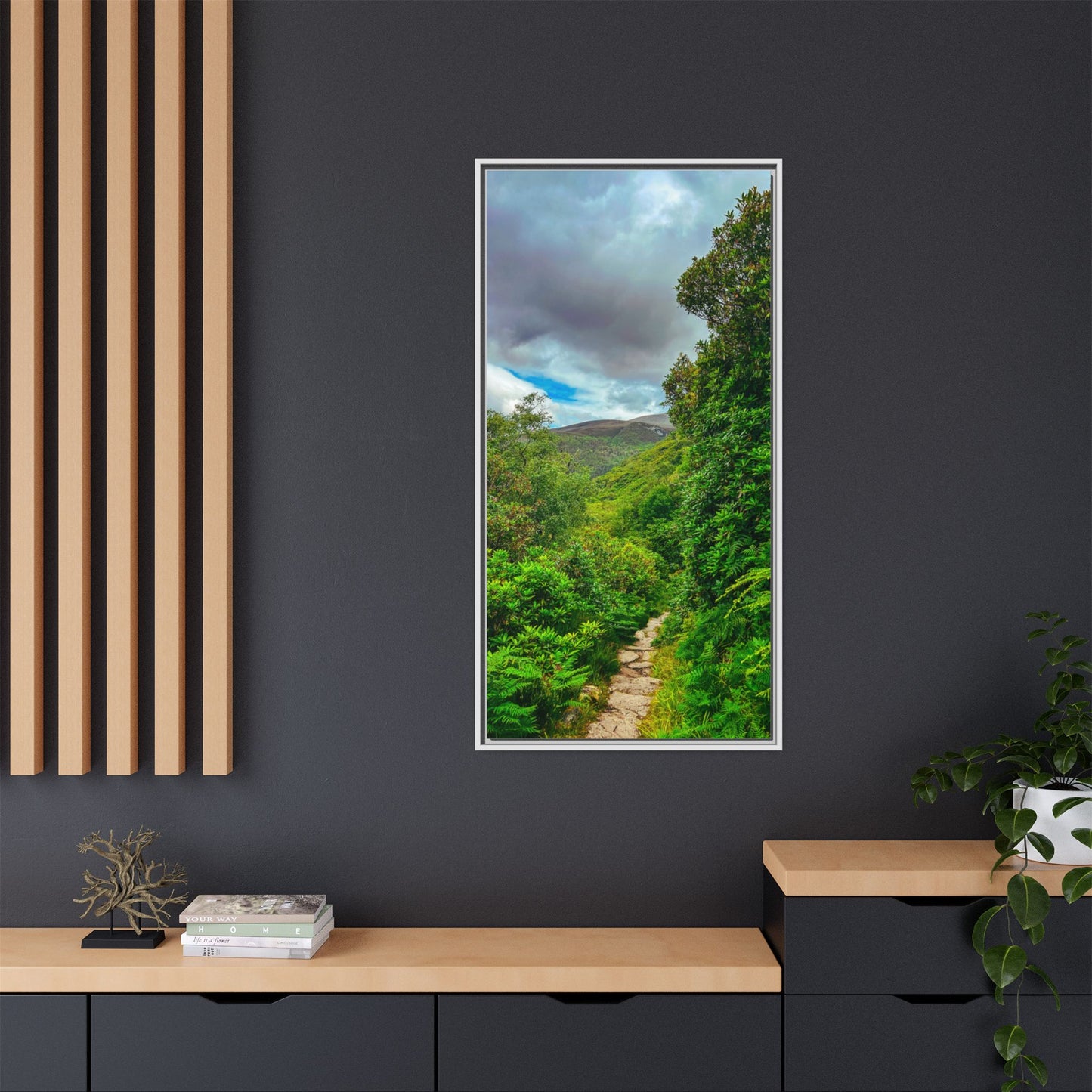 Torc Trail Matte Canvas, Framed (Multi-color)
