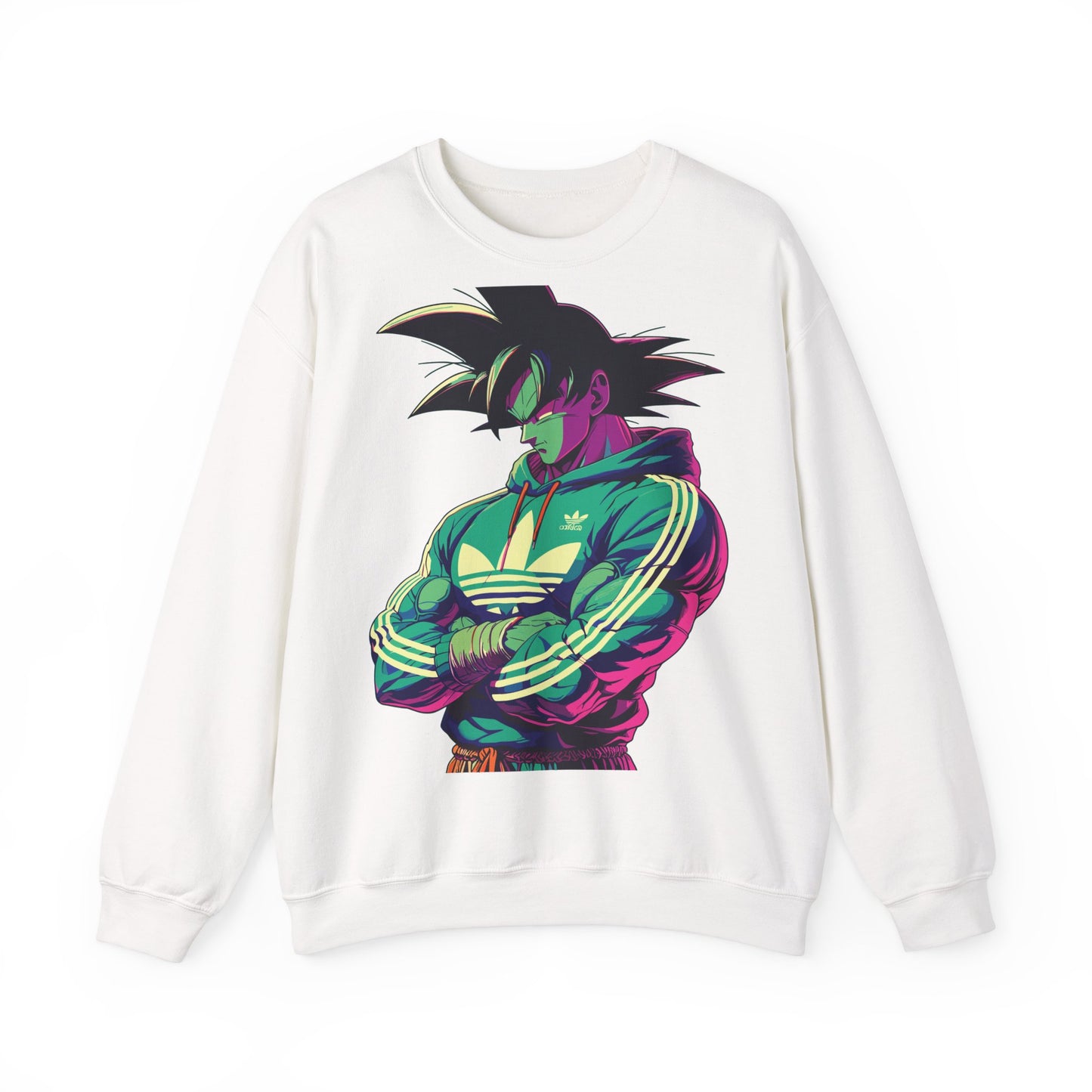 Retro Anime Crewneck Sweatshirt - Goku Design