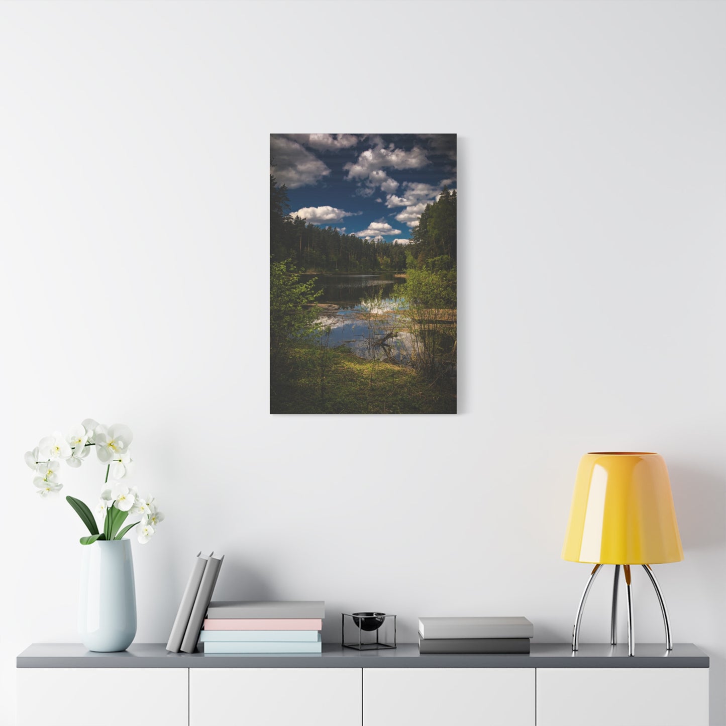 Vilnius Lake, Lithuania Matte Canvas, Stretched, 1.25"