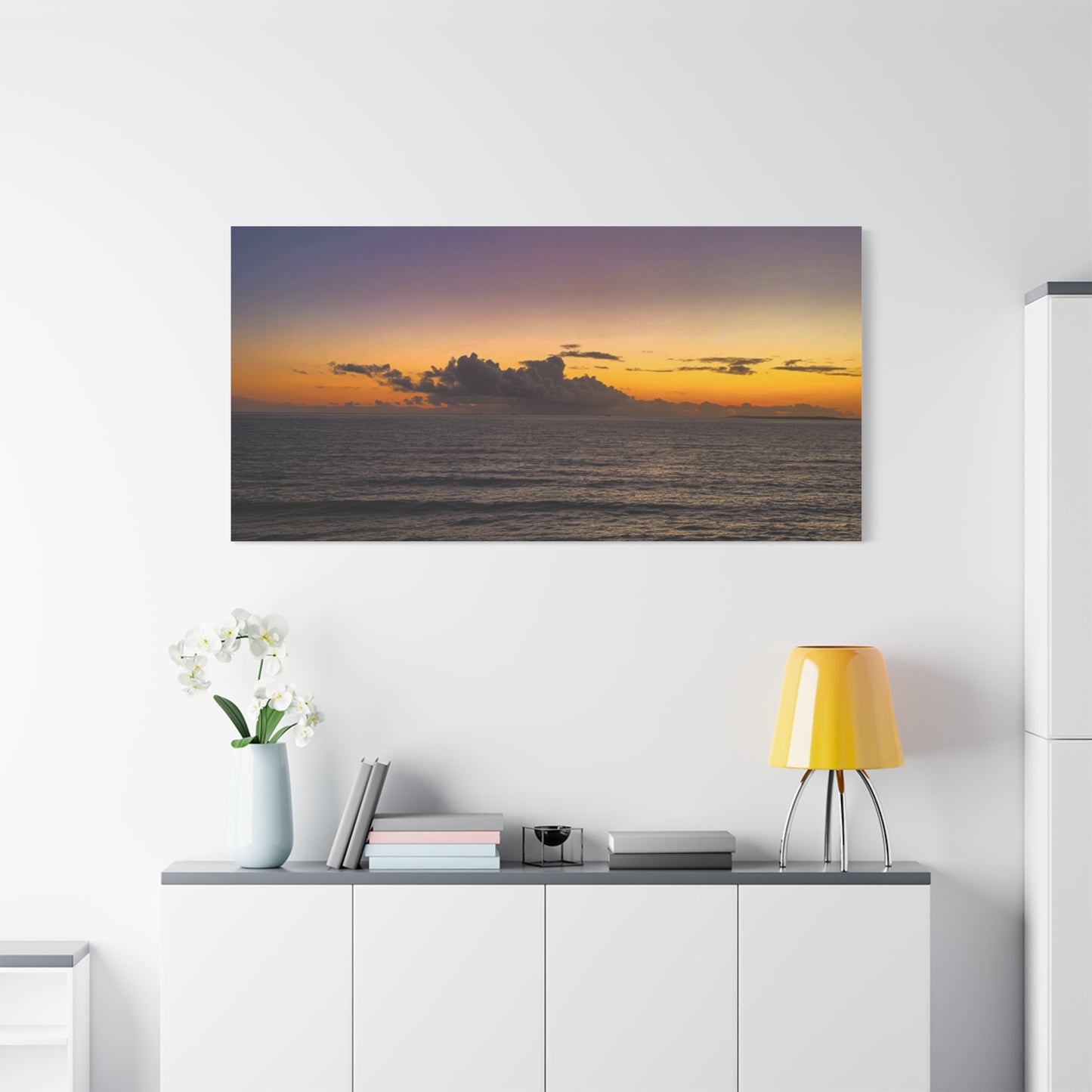 Sunset in Ocean 2 Matte Canvas, Stretched, 1.25"