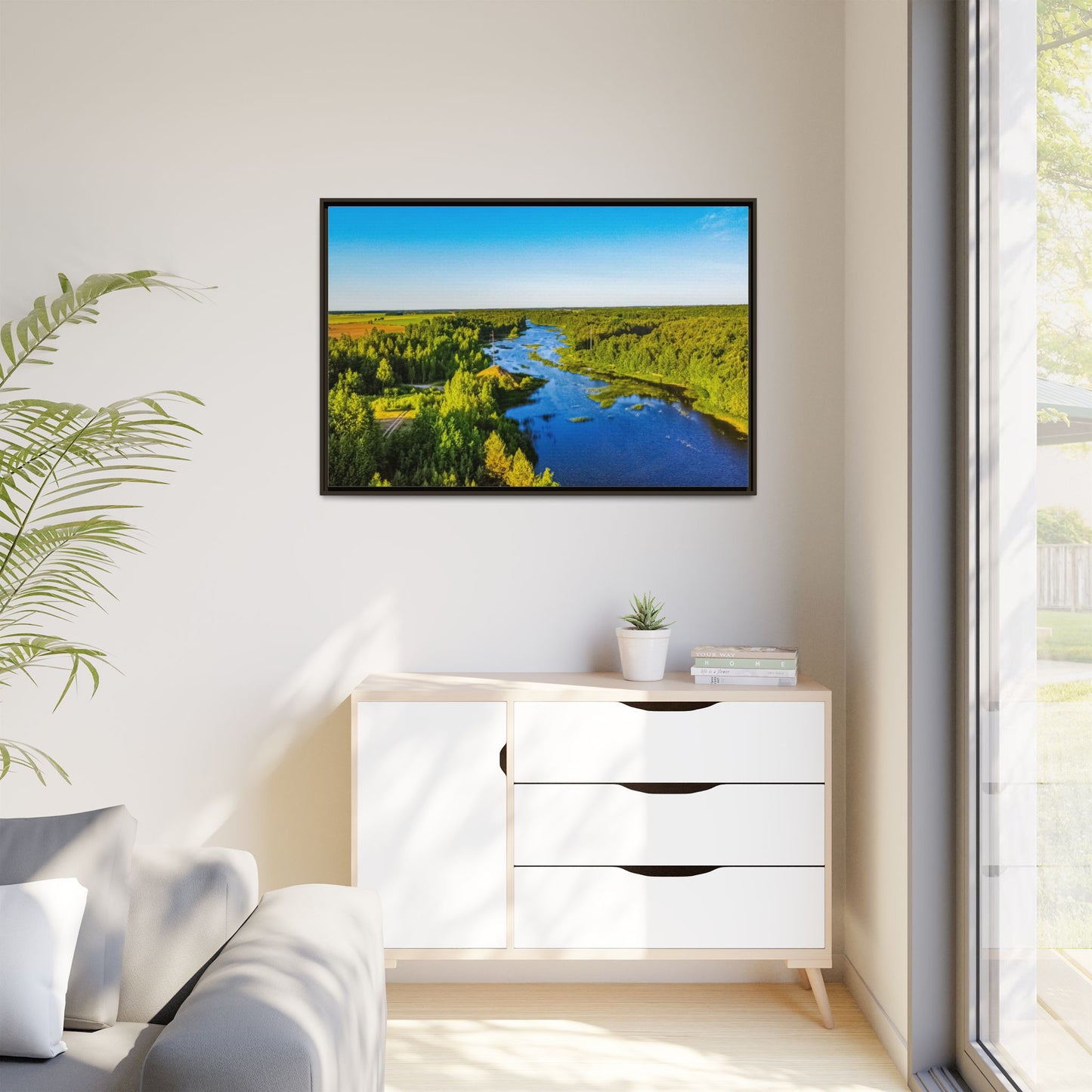 Zagares Lake Matte Canvas, Framed (Multi-color)