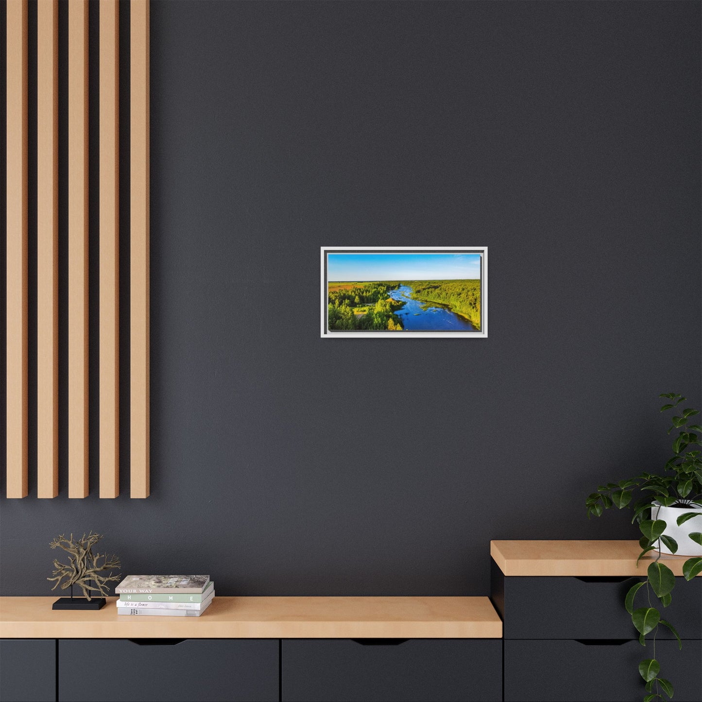 Zagares Lake Matte Canvas, Framed (Multi-color)