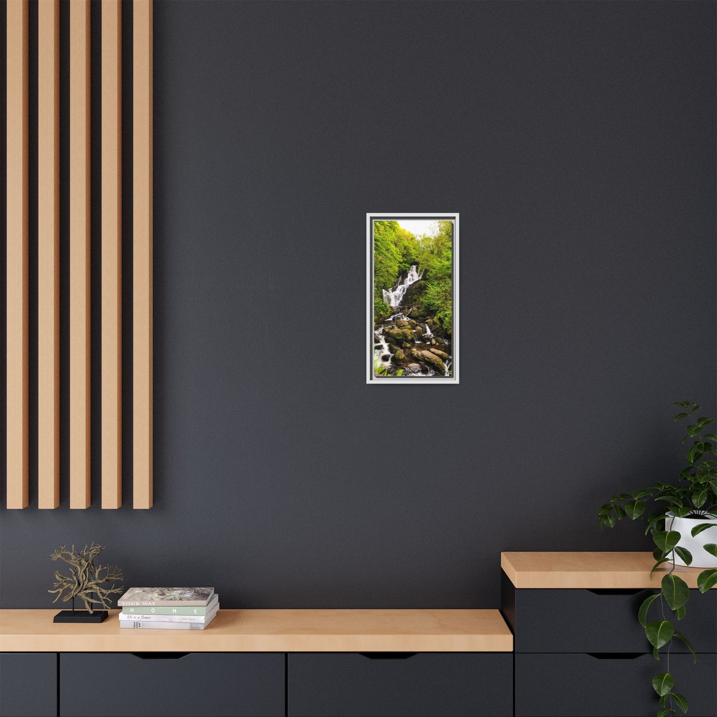 Torc Waterfall Matte Canvas, Framed (Multi-color)