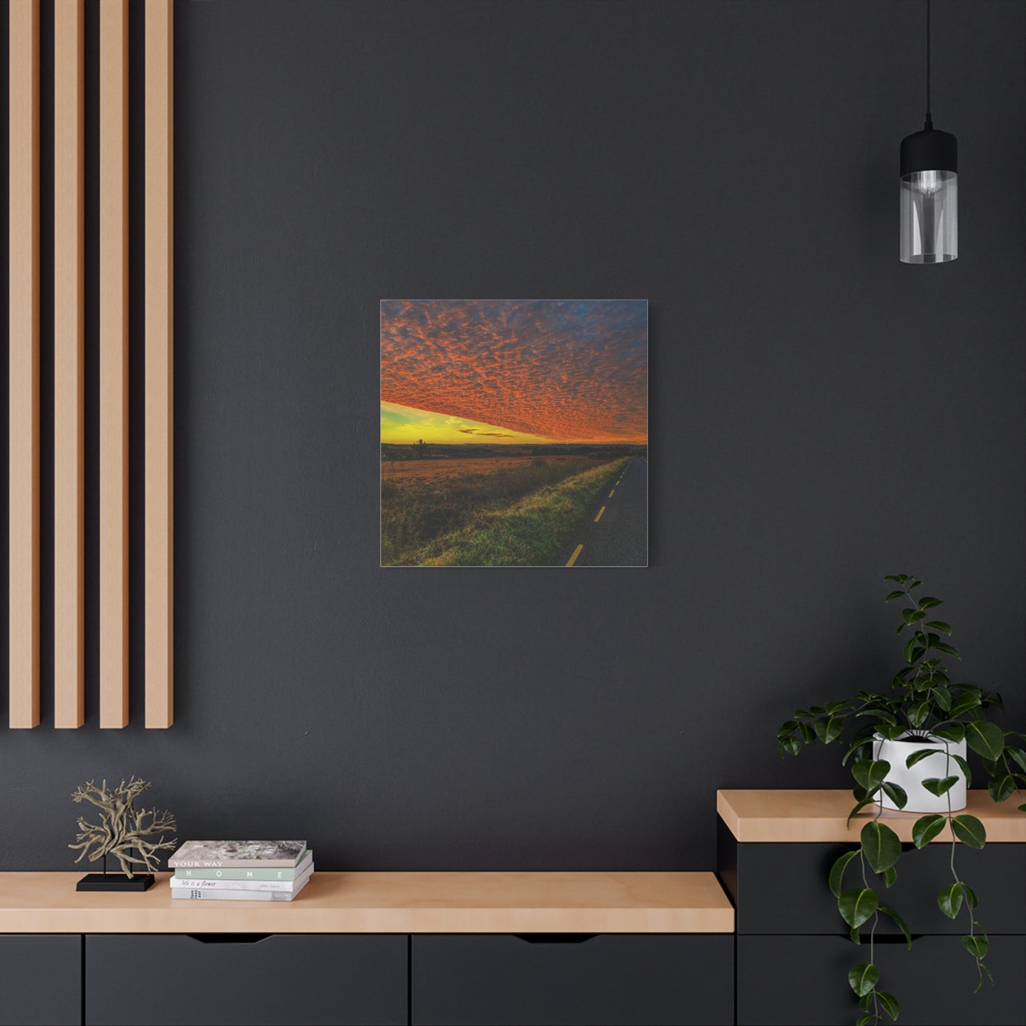 Cloudy Sunset Matte Canvas, Stretched, 1.25"