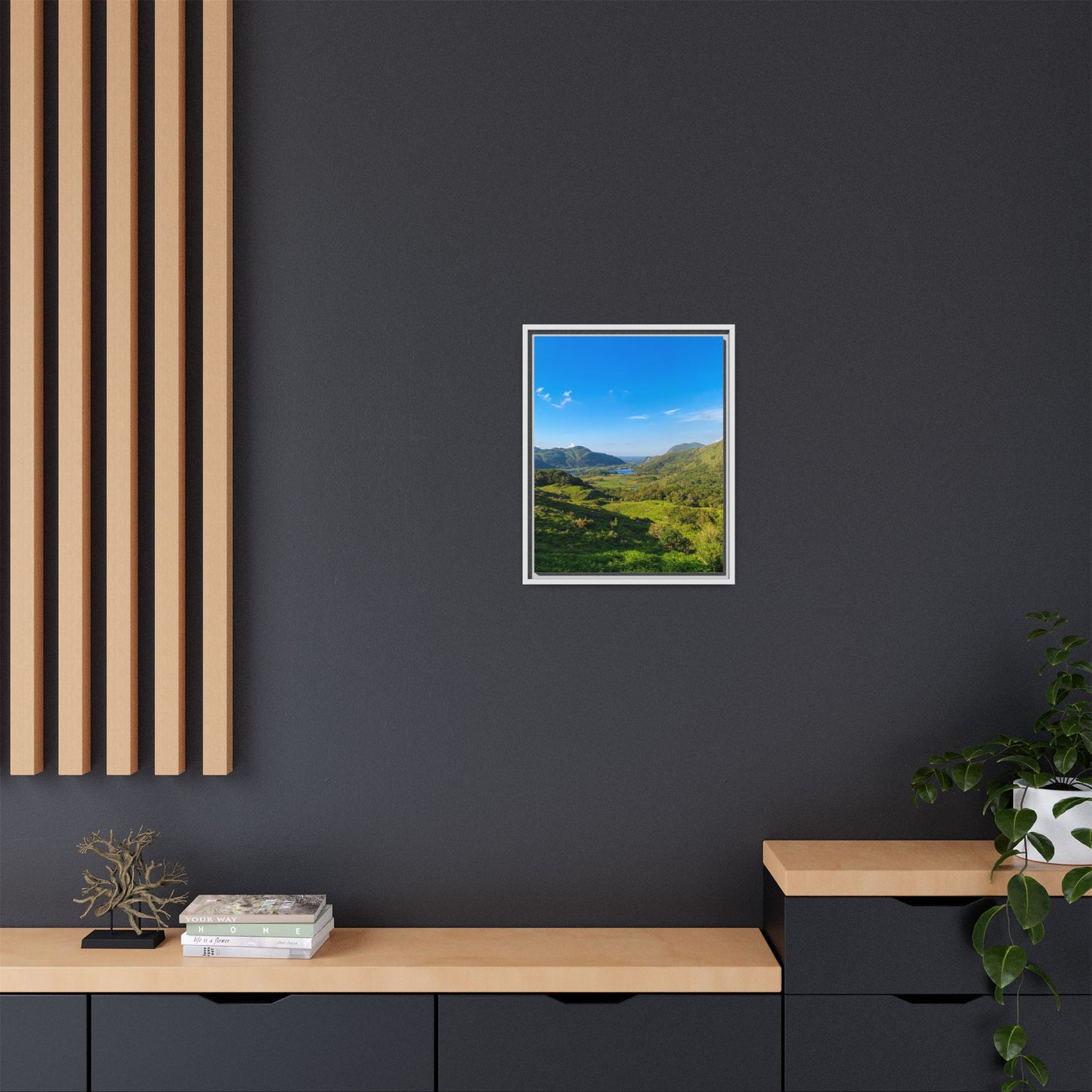 Beautiful Ladies View Matte Canvas, Framed (Multi-color)