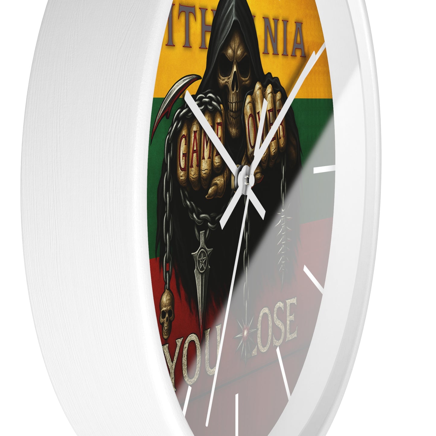 Lithuania Wall Clock Art "You lose"