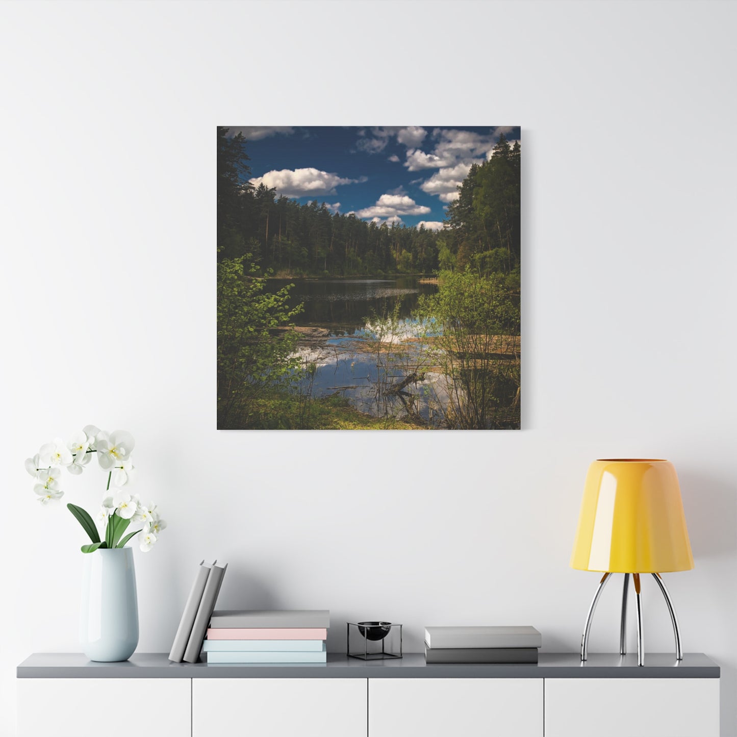 Vilnius Lake, Lithuania Matte Canvas, Stretched, 1.25"