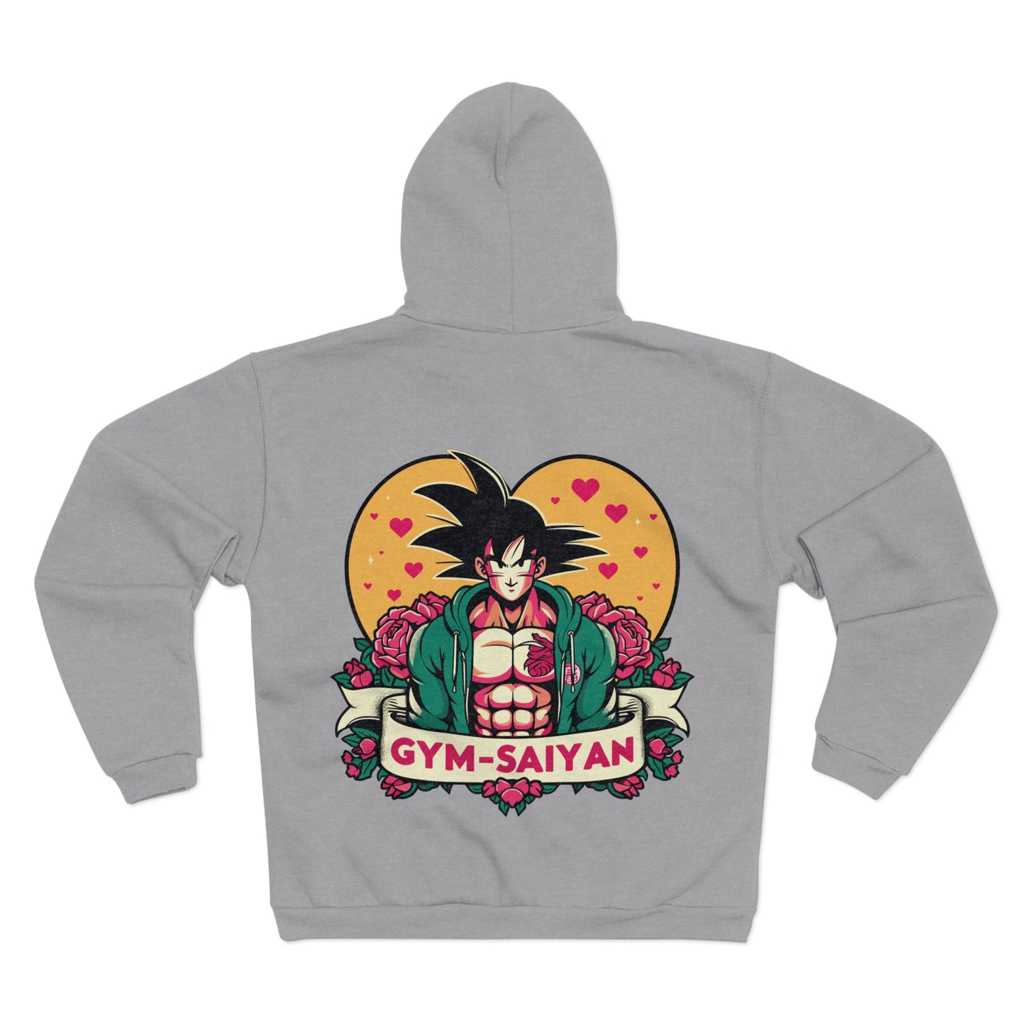 Gym Saiyan Goku Love Unisex Hooded Zip Sweatshirt