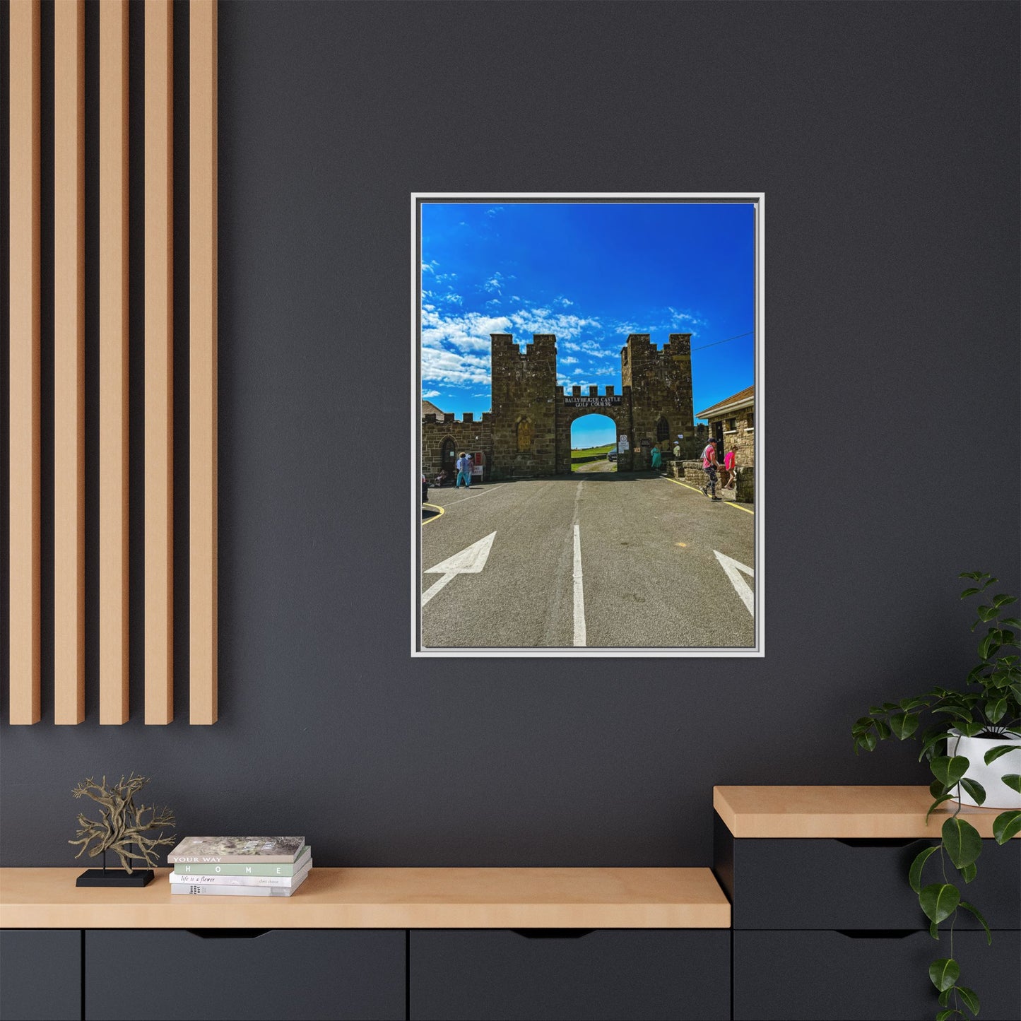 Ballyheigue Golf Club Gates Matte Canvas, Framed (Multi-color)