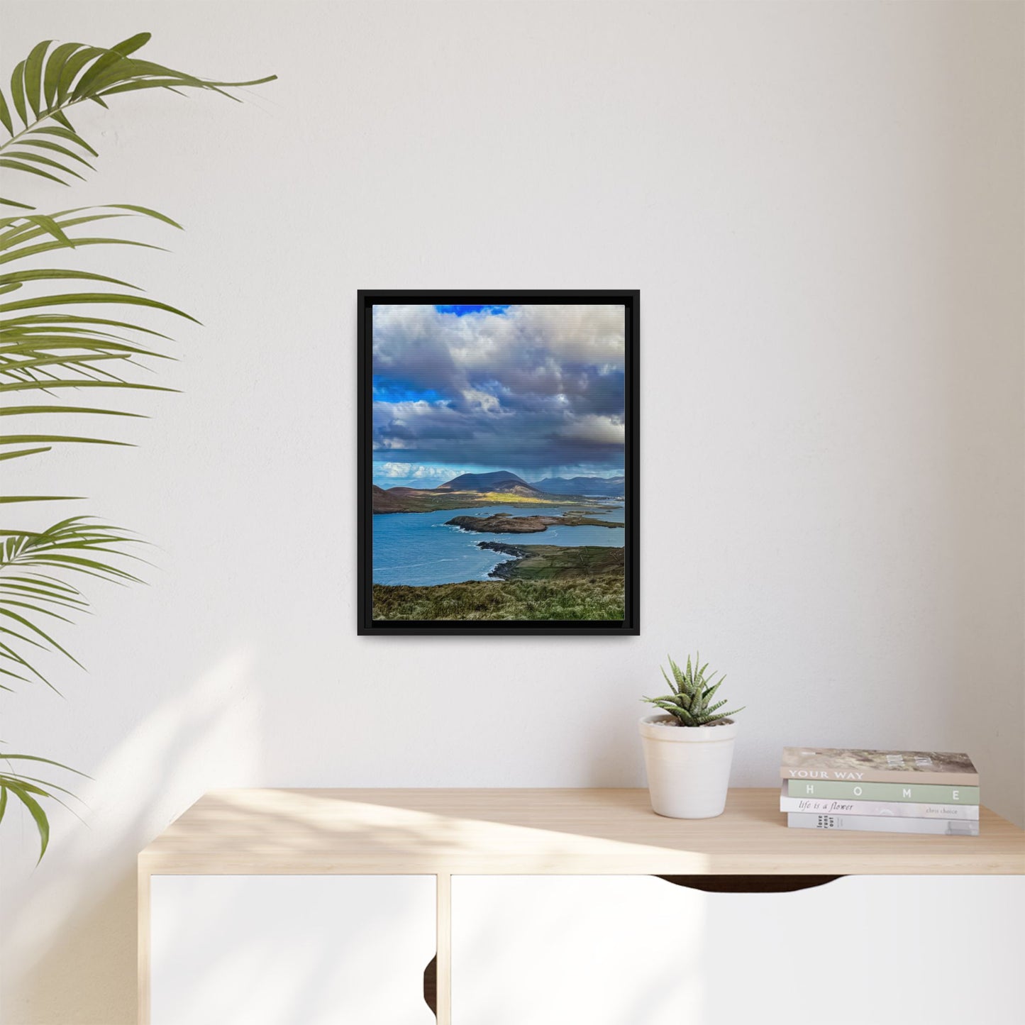 Unknown Mountain Matte Canvas, Framed (Multi-color)