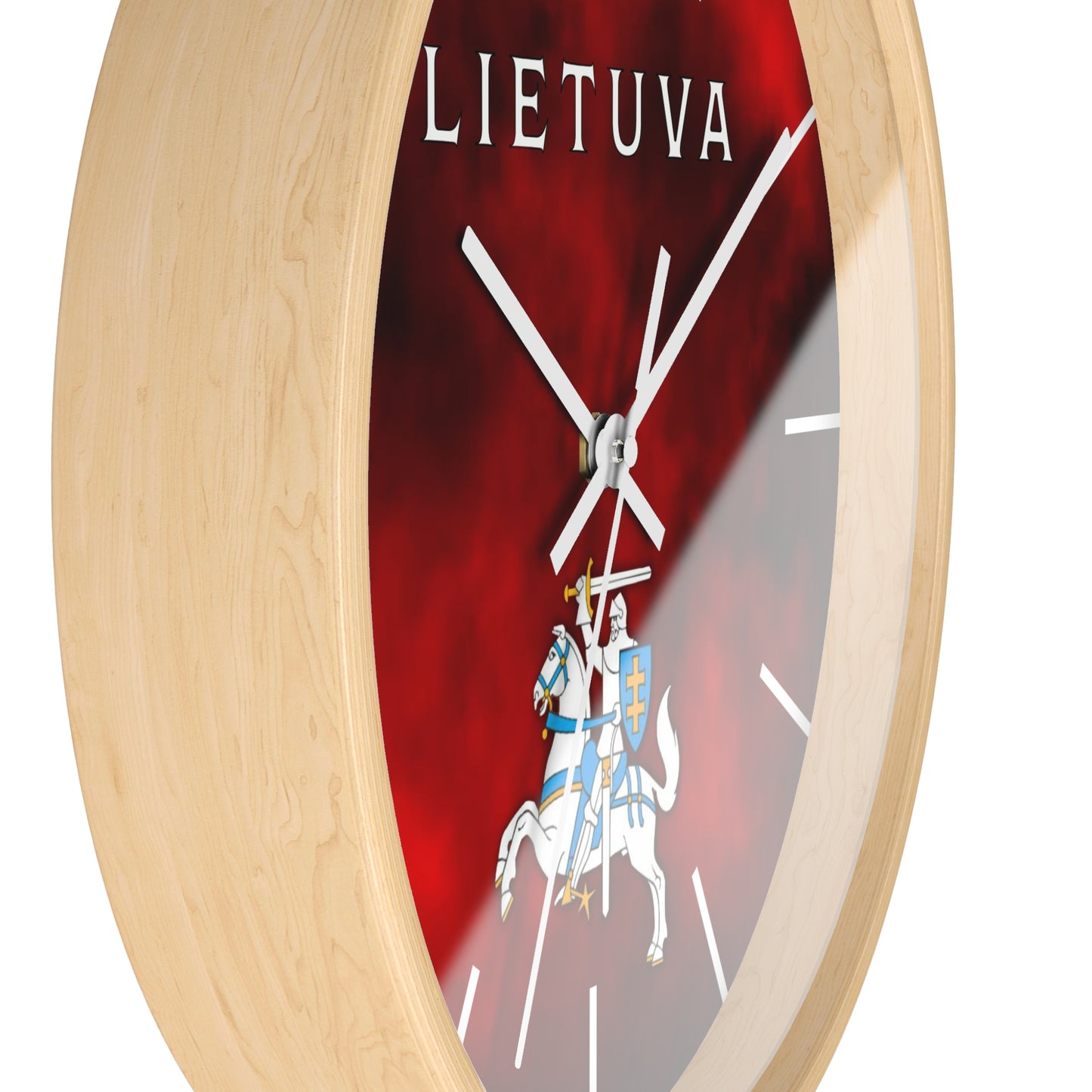 Lietuva With Vytis Themed Wall Clock – Stylish Decor for Lithuanian Pride