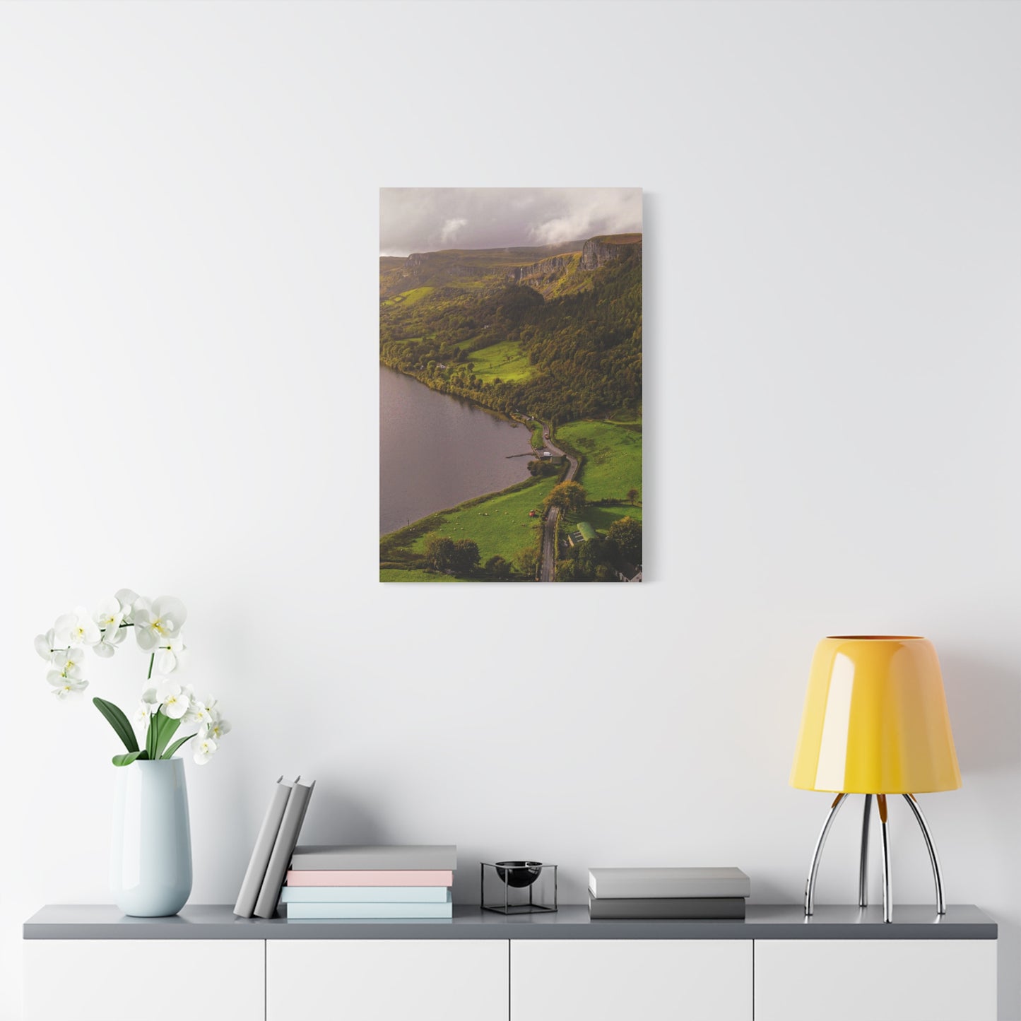 Sruth in Aghadh an Aird or The devil's Chimney Matte Canvas, Stretched, 1.25"