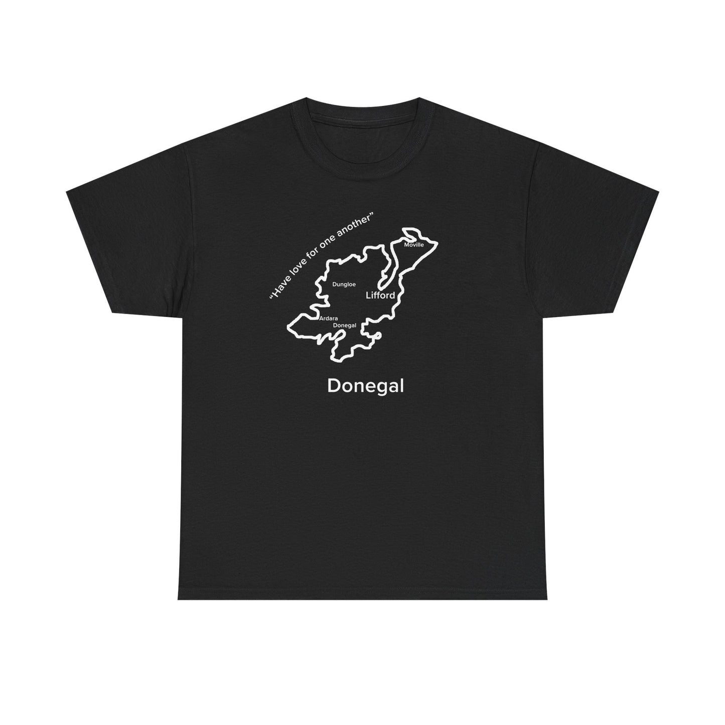 Donegal Unisex Heavy Cotton T-Shirt Black Edition