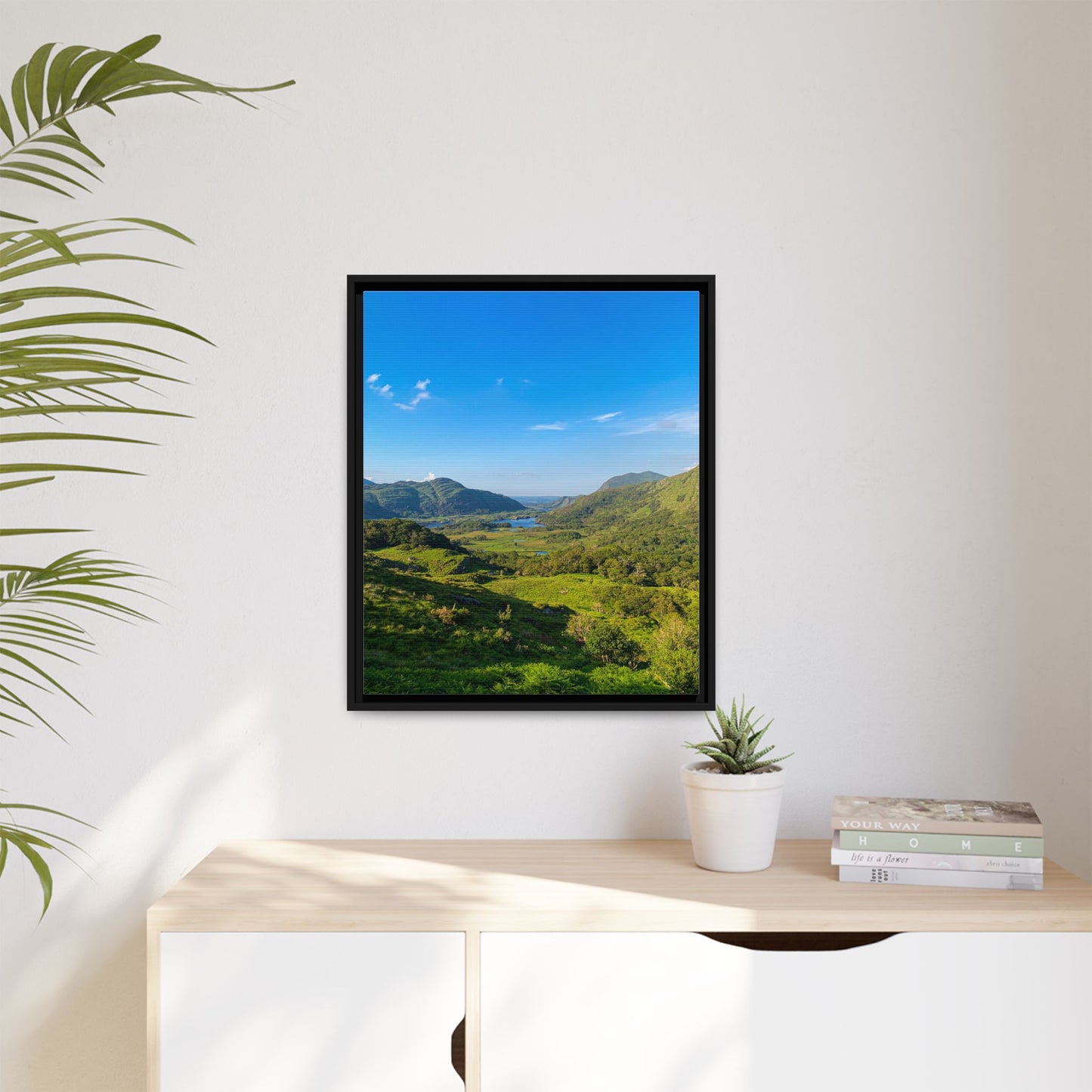 Beautiful Ladies View Matte Canvas, Framed (Multi-color)