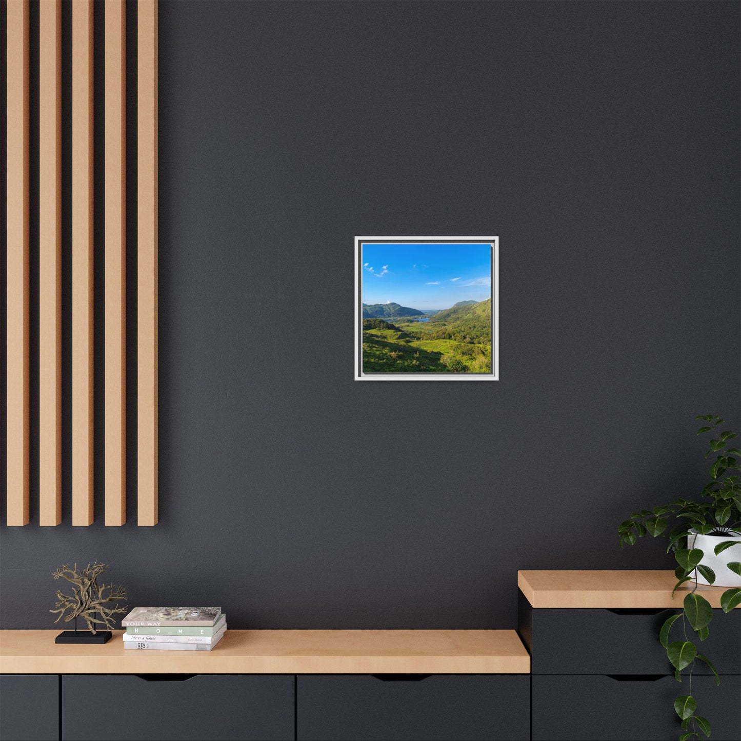 Beautiful Ladies View Matte Canvas, Framed (Multi-color)