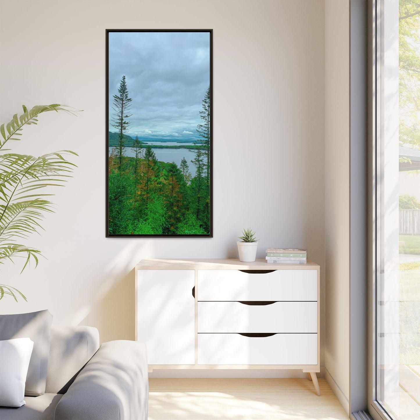 Torc Mountain Trail 2 Matte Canvas, Framed (Multi-color)