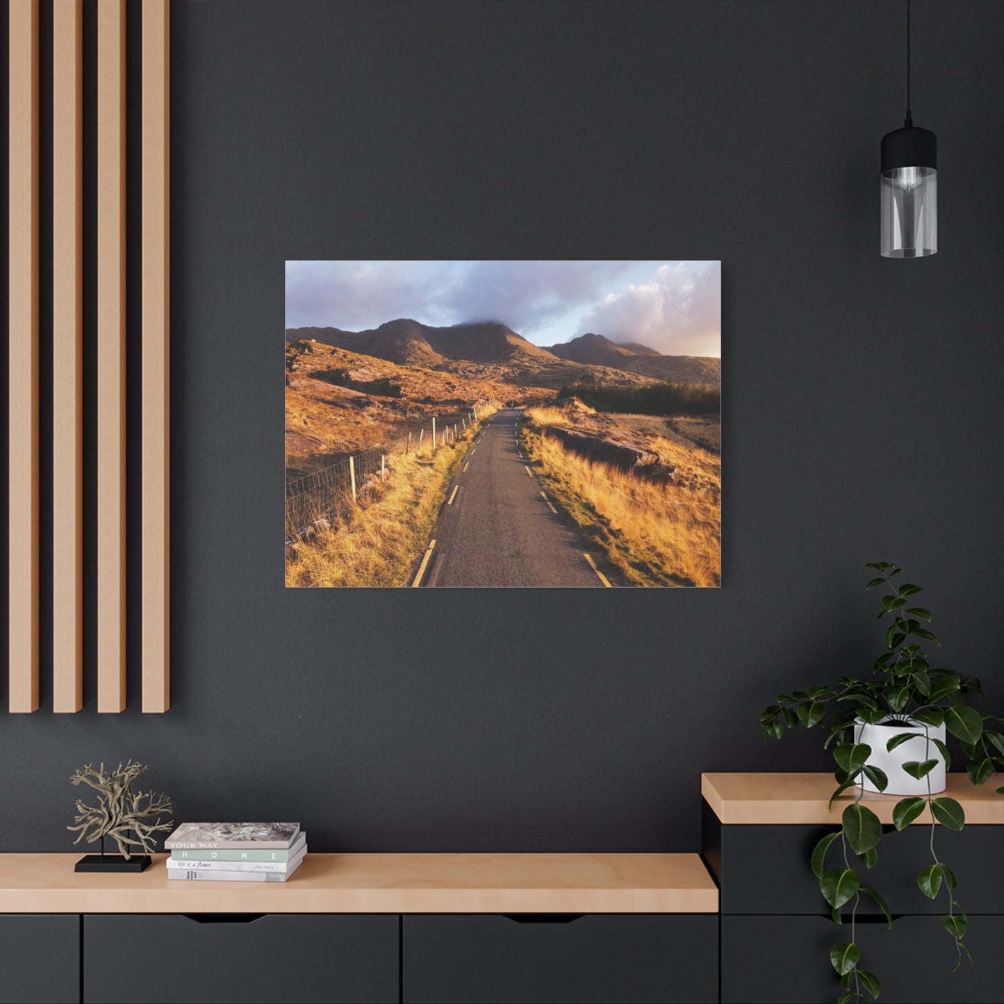 Sunset Road Matte Canvas, Stretched, 1.25"