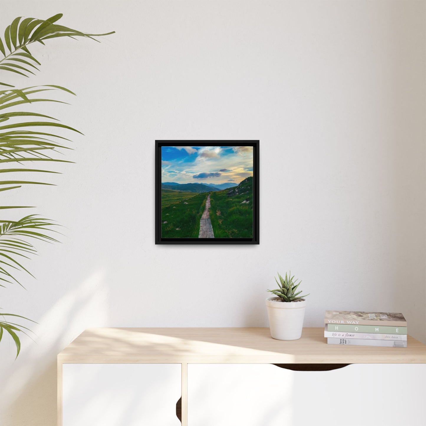Torc Mountain Trail Matte Canvas, Framed (Multi-color)