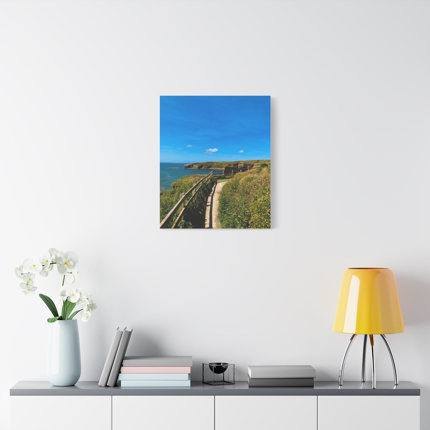 Sunny Walk In Ballybunion Matte Canvas, Stretched, 1.25"