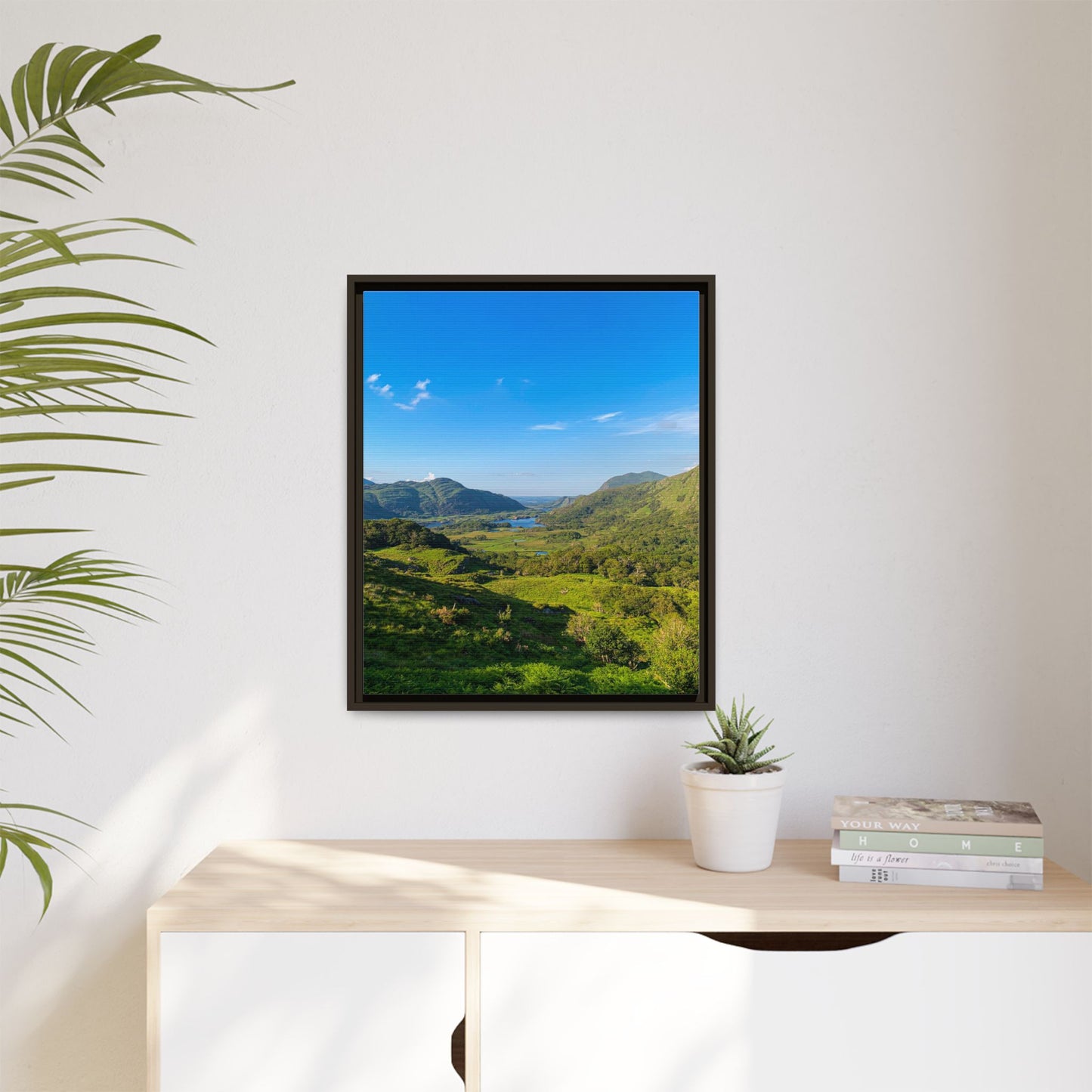 Beautiful Ladies View Matte Canvas, Framed (Multi-color)