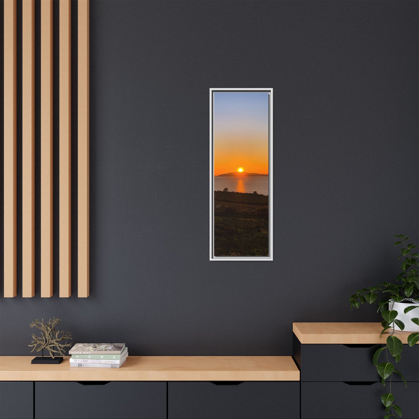 Sunset Ring Of Kerry Matte Canvas, Framed (Multi-color)