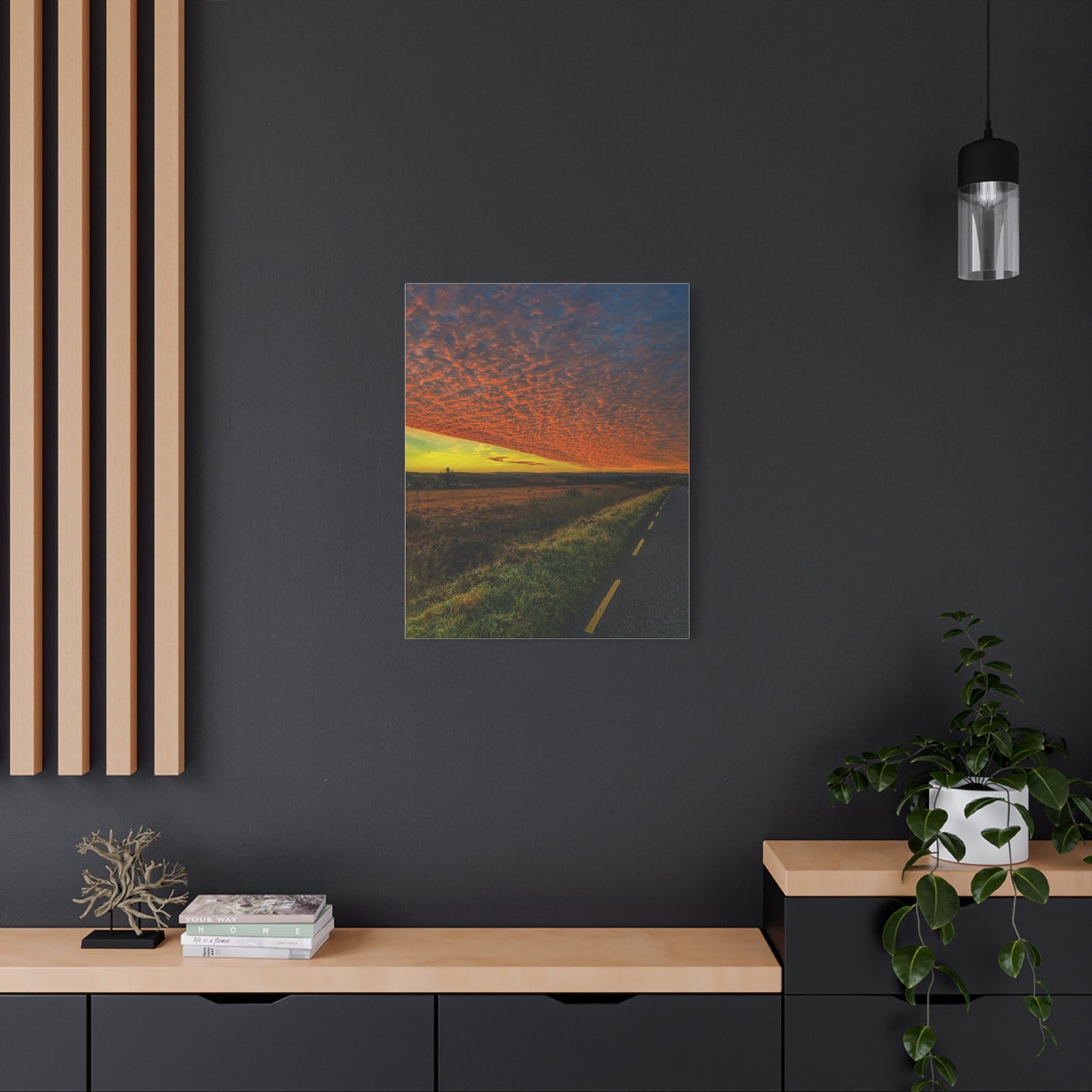Cloudy Sunset Matte Canvas, Stretched, 1.25"