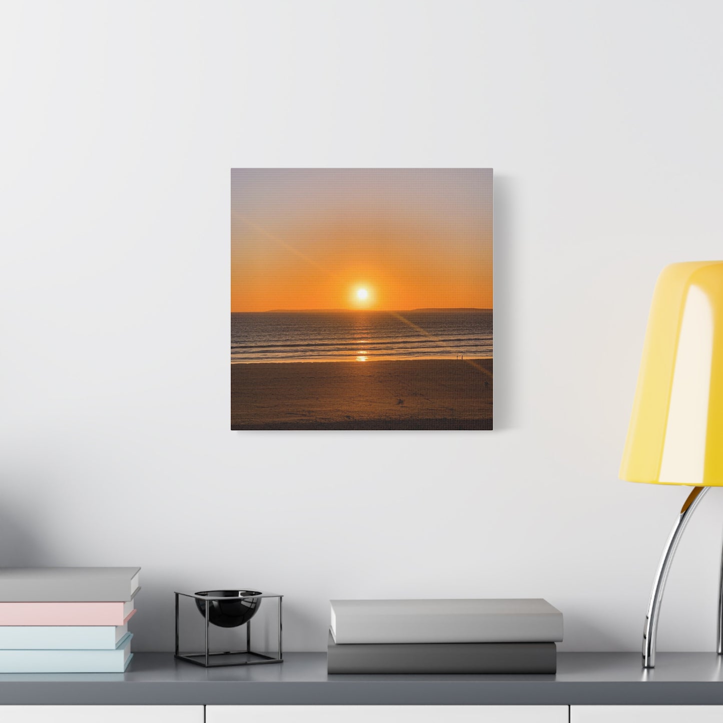 Sunset in ocean Matte Canvas, Stretched, 1.25"