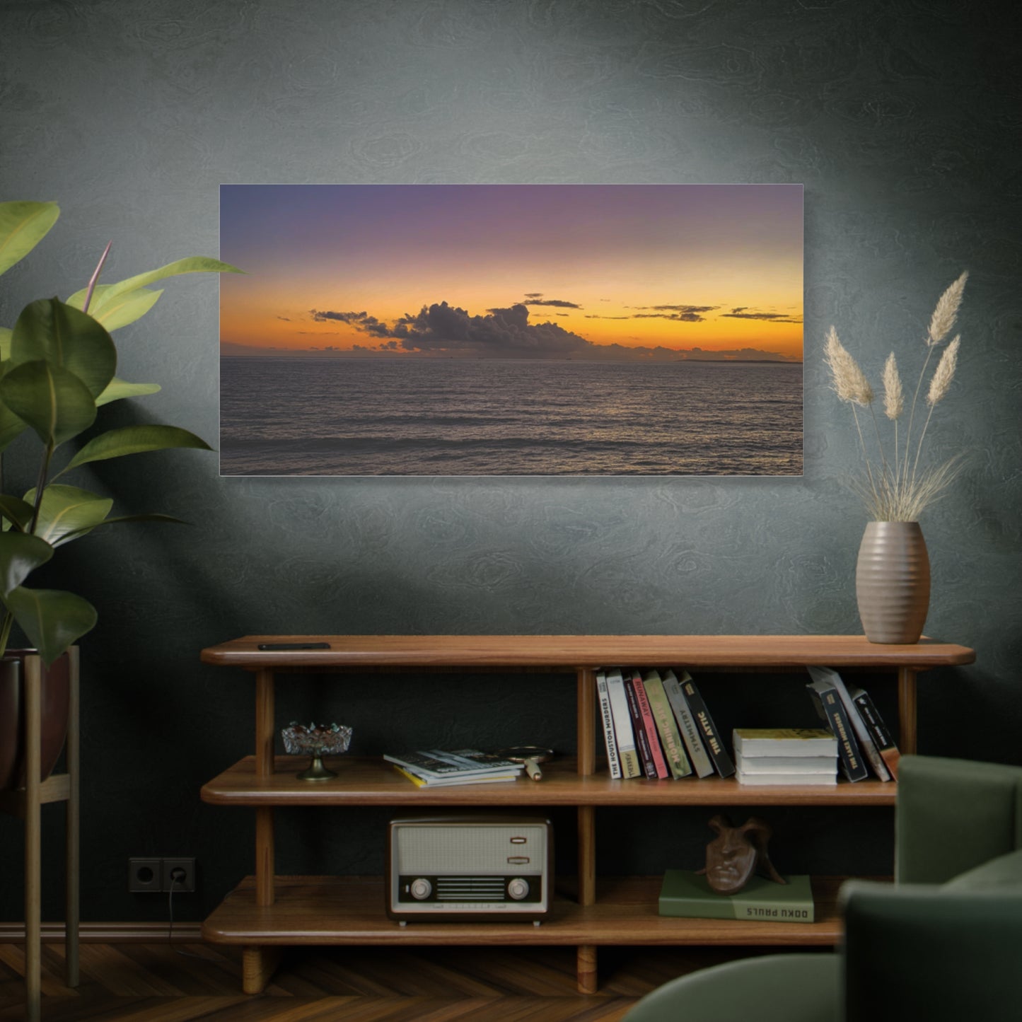 Sunset in Ocean 2 Matte Canvas, Stretched, 1.25"