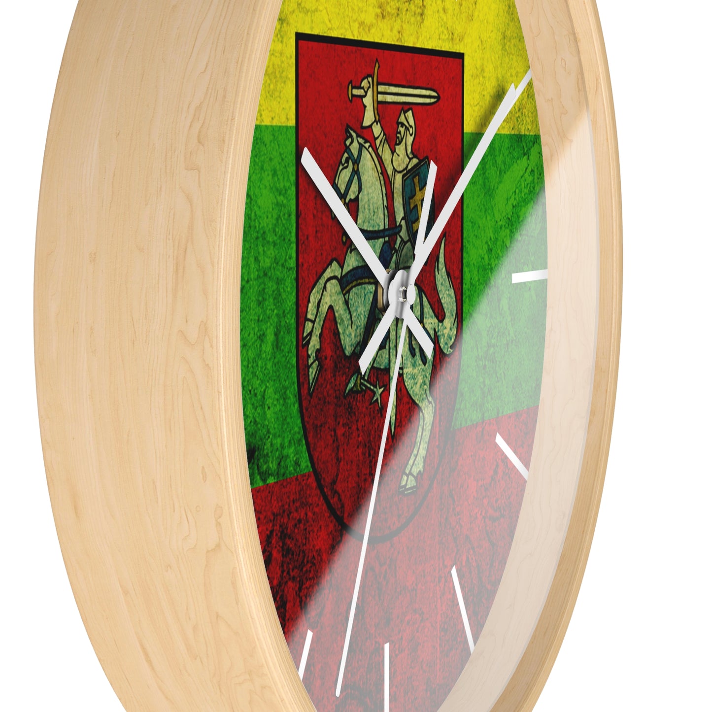 Lithuanian Heritage Wall Clock - Vintage Flag Design
