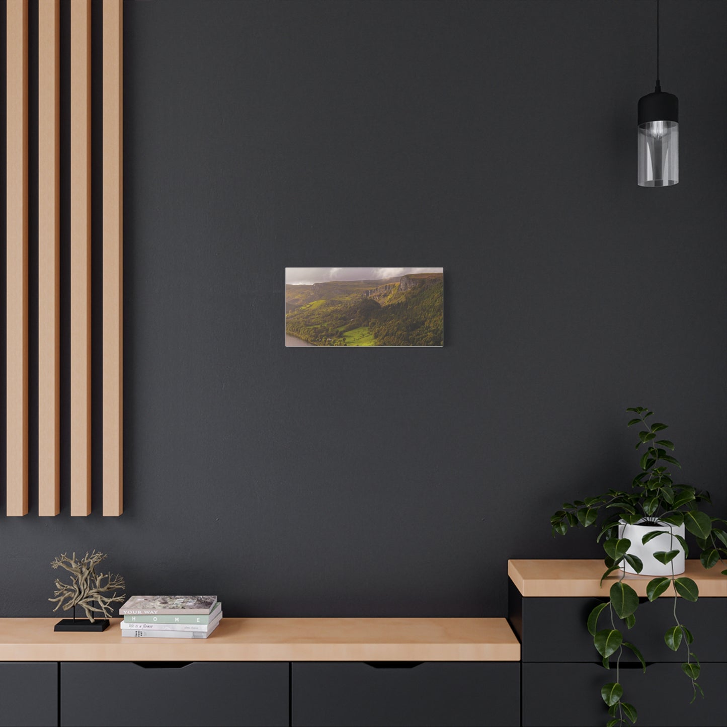 Sruth in Aghadh an Aird or The devil's Chimney Matte Canvas, Stretched, 1.25"