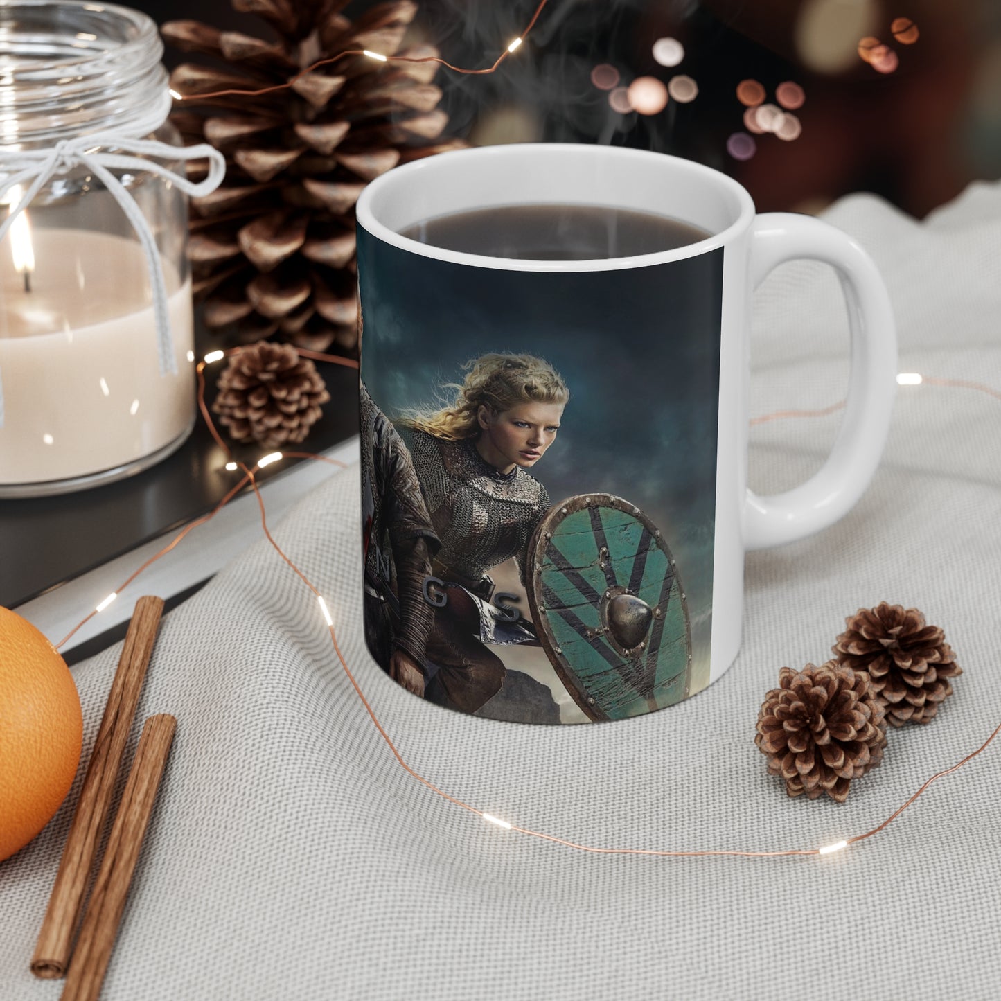 Vikings-Themed Ceramic Coffee Cups - 11oz & 15oz, Perfect for Fans