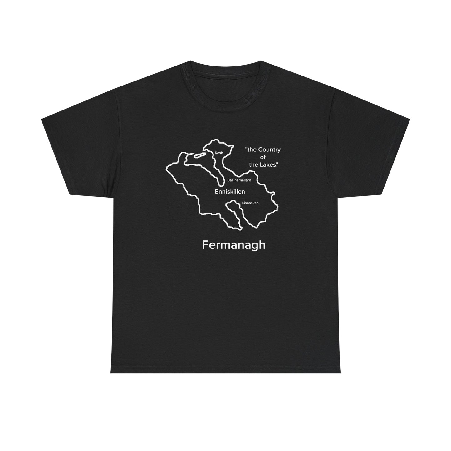 Fermanagh Unisex Heavy Cotton T-Shirt Black Edition