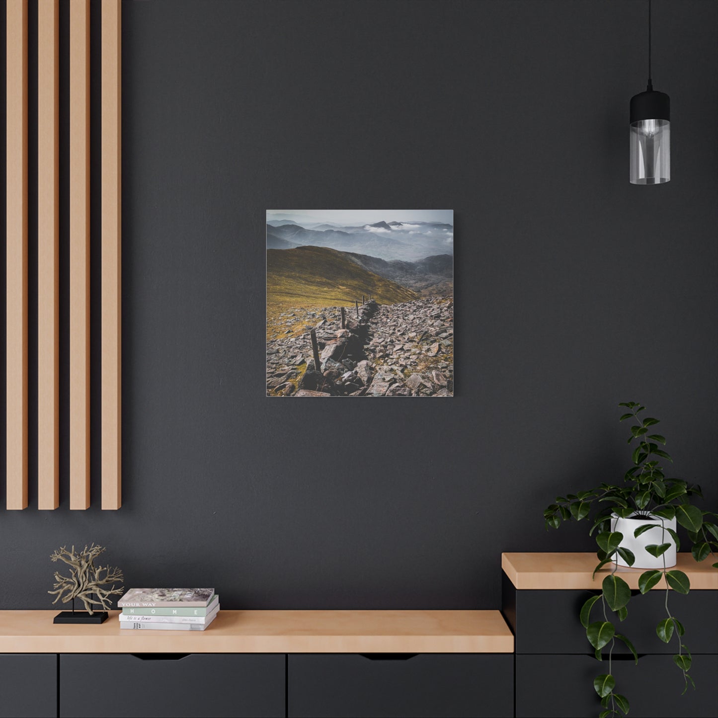 Wall in Mountains Matte Canvas, Stretched, 1.25"