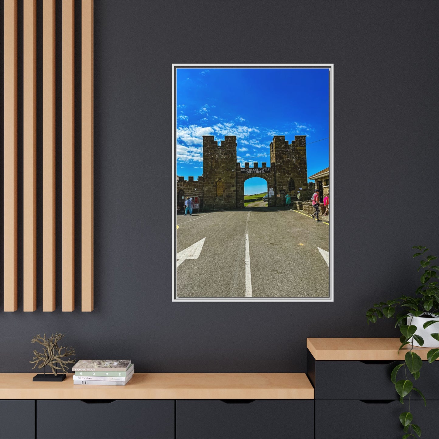 Ballyheigue Golf Club Gates Matte Canvas, Framed (Multi-color)
