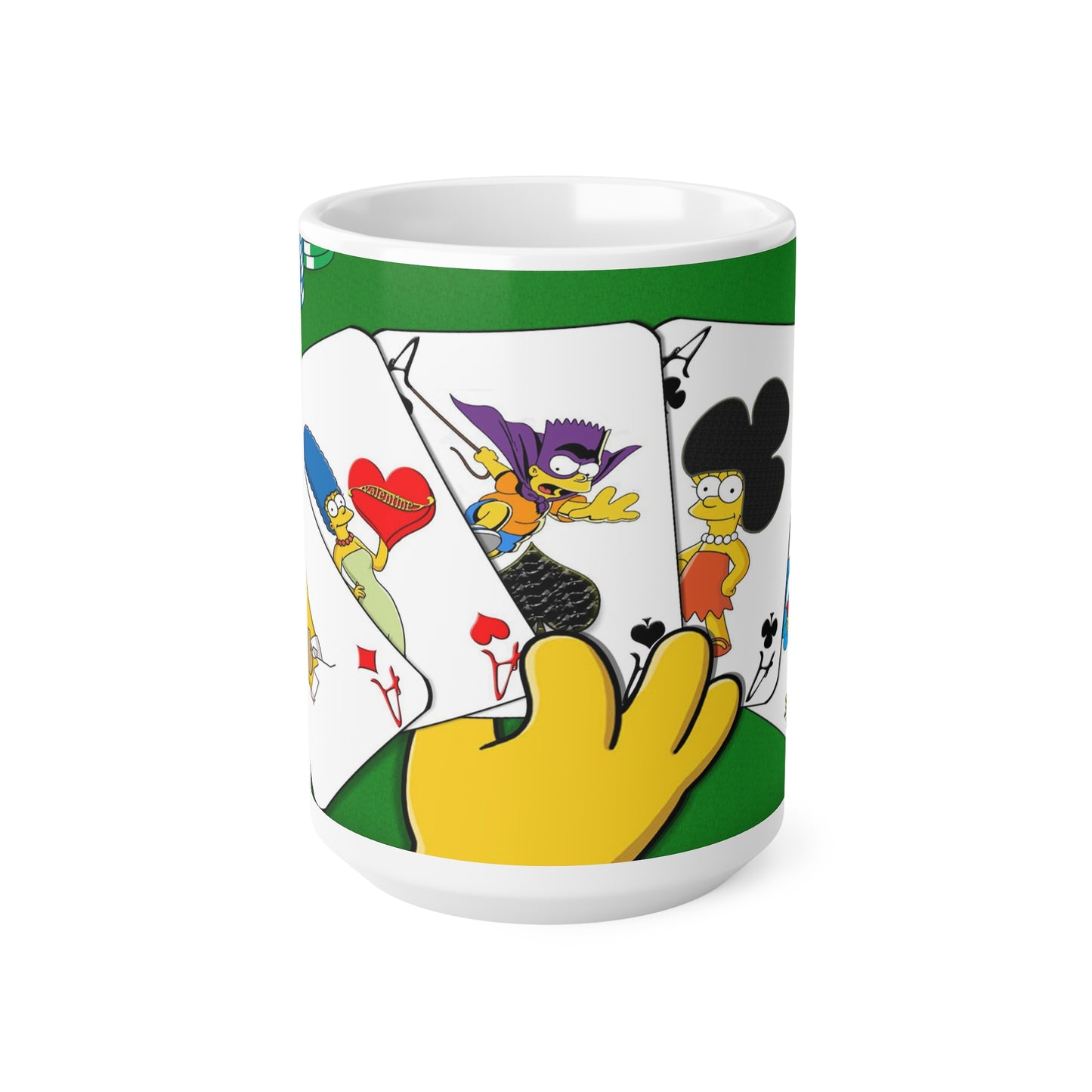 Simps Poker-Themed Ceramic Coffee Cups - Fun 11oz & 15oz Mugs for Fans