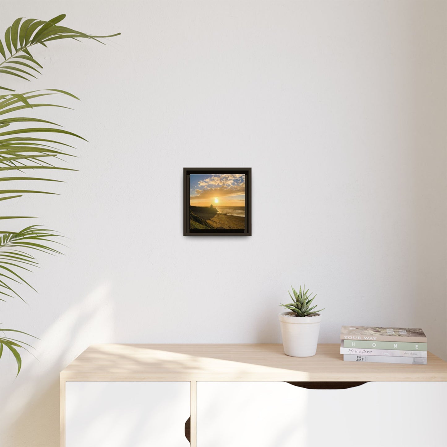 Ballybunion Sunset Castle Matte Canvas, Framed (Multi-color)