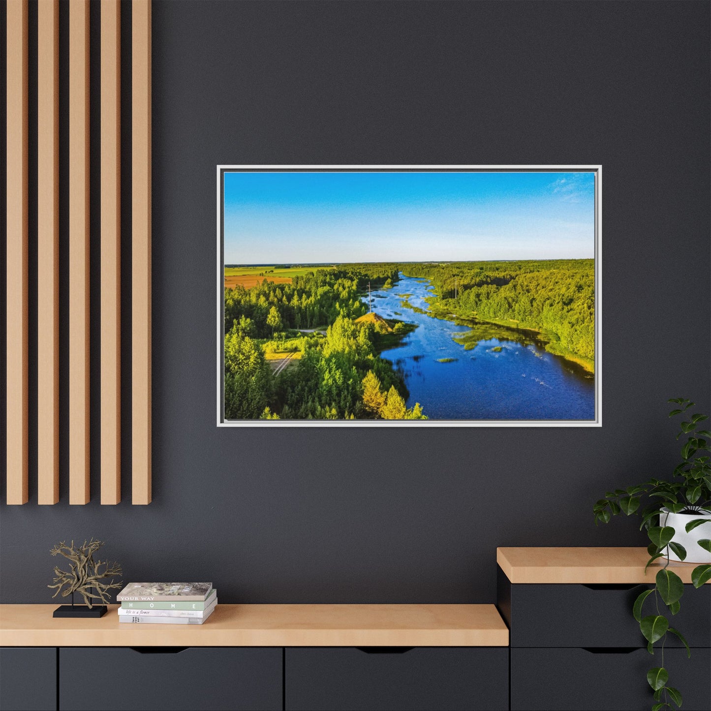 Zagares Lake Matte Canvas, Framed (Multi-color)