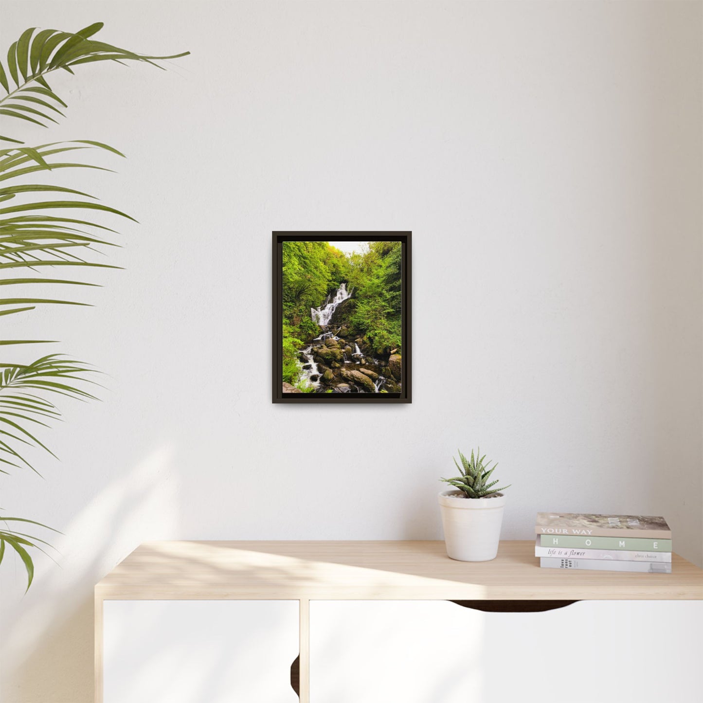 Torc Waterfall Matte Canvas, Framed (Multi-color)