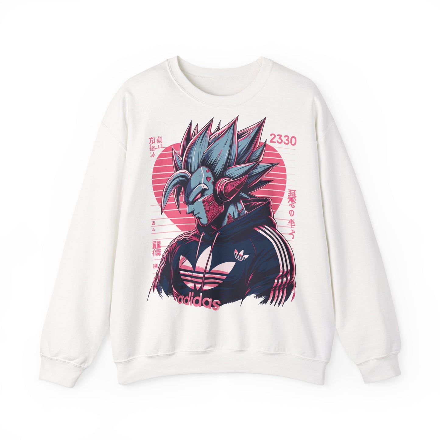 Futuristic Dragon Graphic Crewneck Sweatshirt - Unisex Heavy Blend™ - Perfect for Sci-Fi and Anime Fans