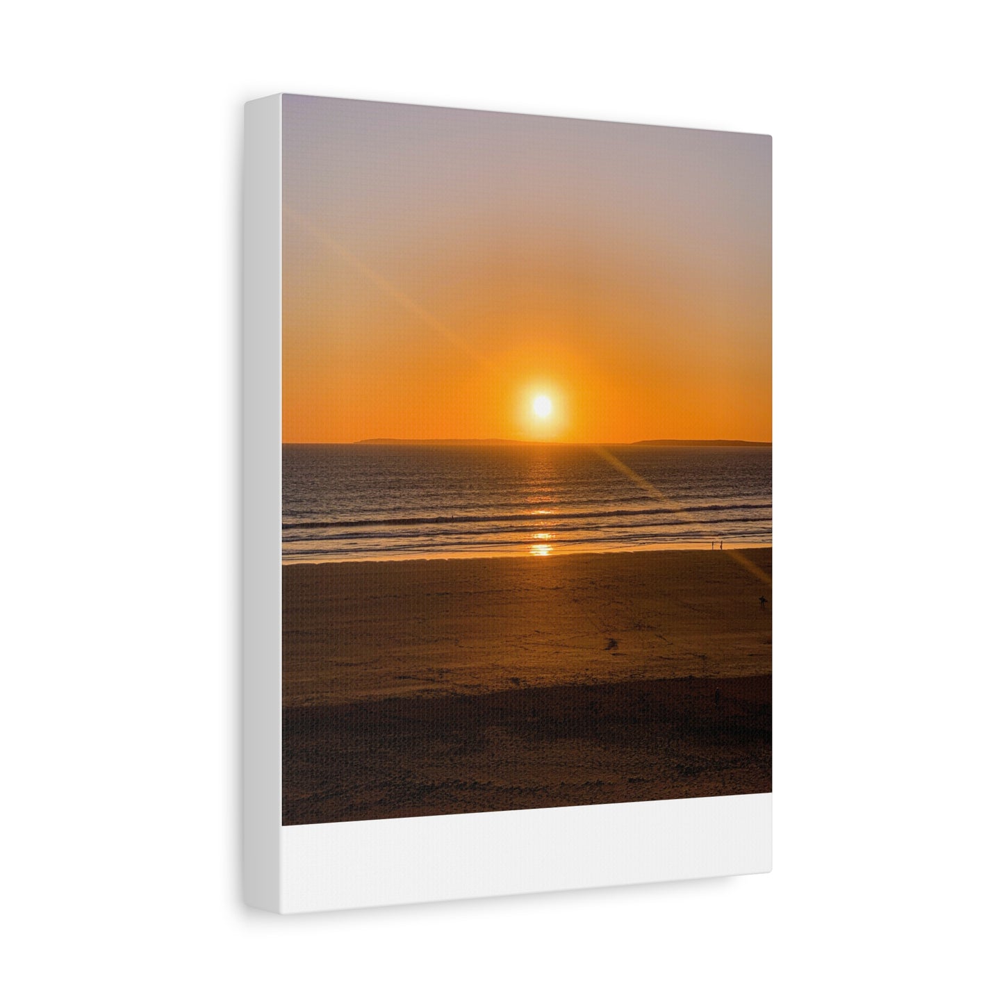 Sunset in ocean Matte Canvas, Stretched, 1.25"