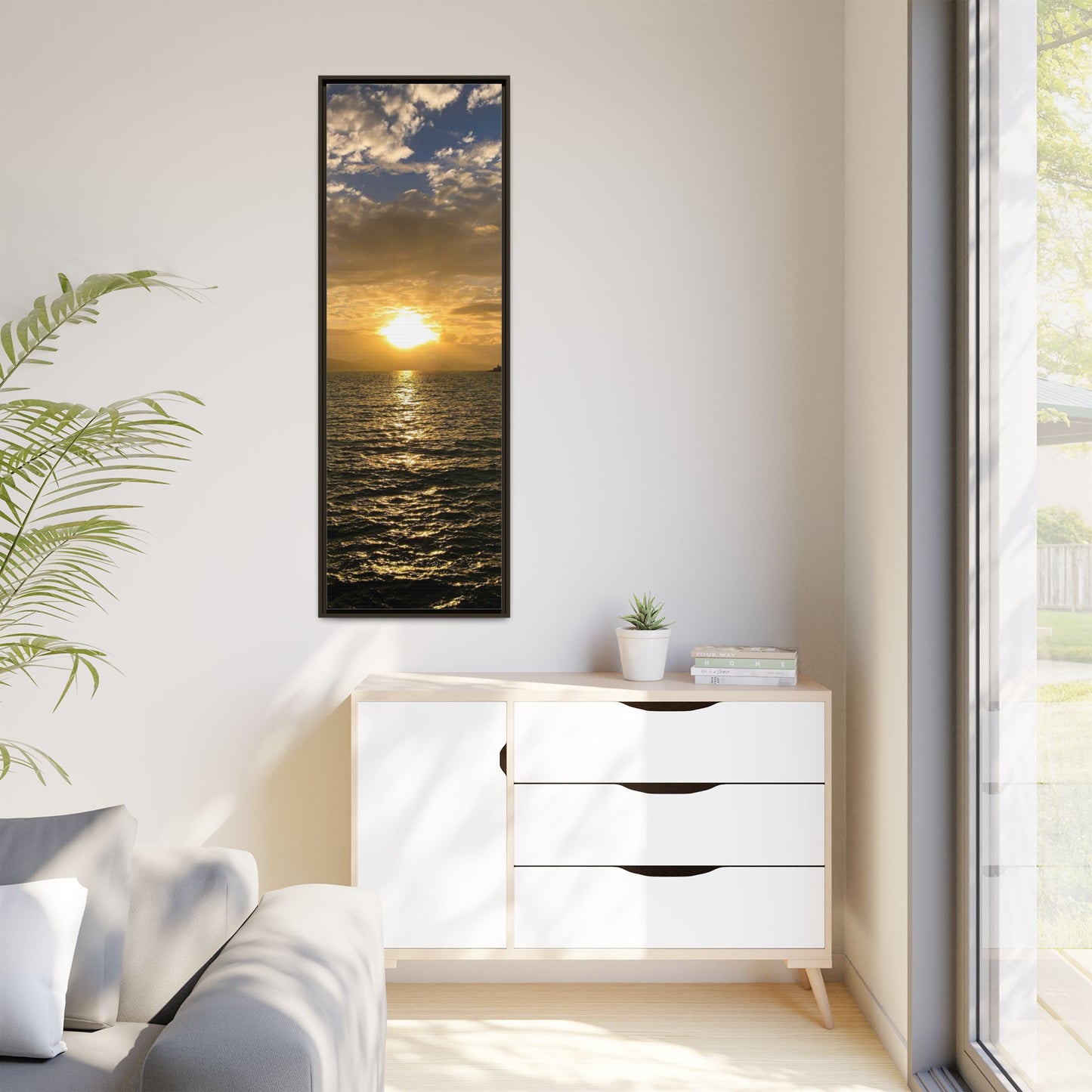 Sunset in Fenit Matte Canvas, Framed (Multi-color)