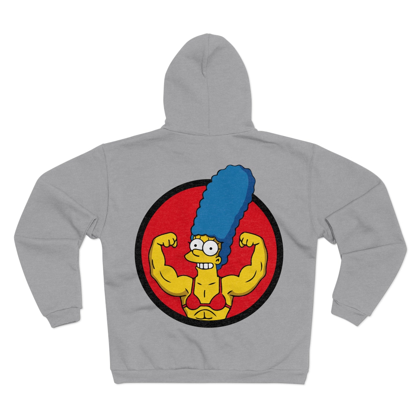 Muscle Marge Unisex Hooded Zip Sweatshirt - Funny & Unique Apparel