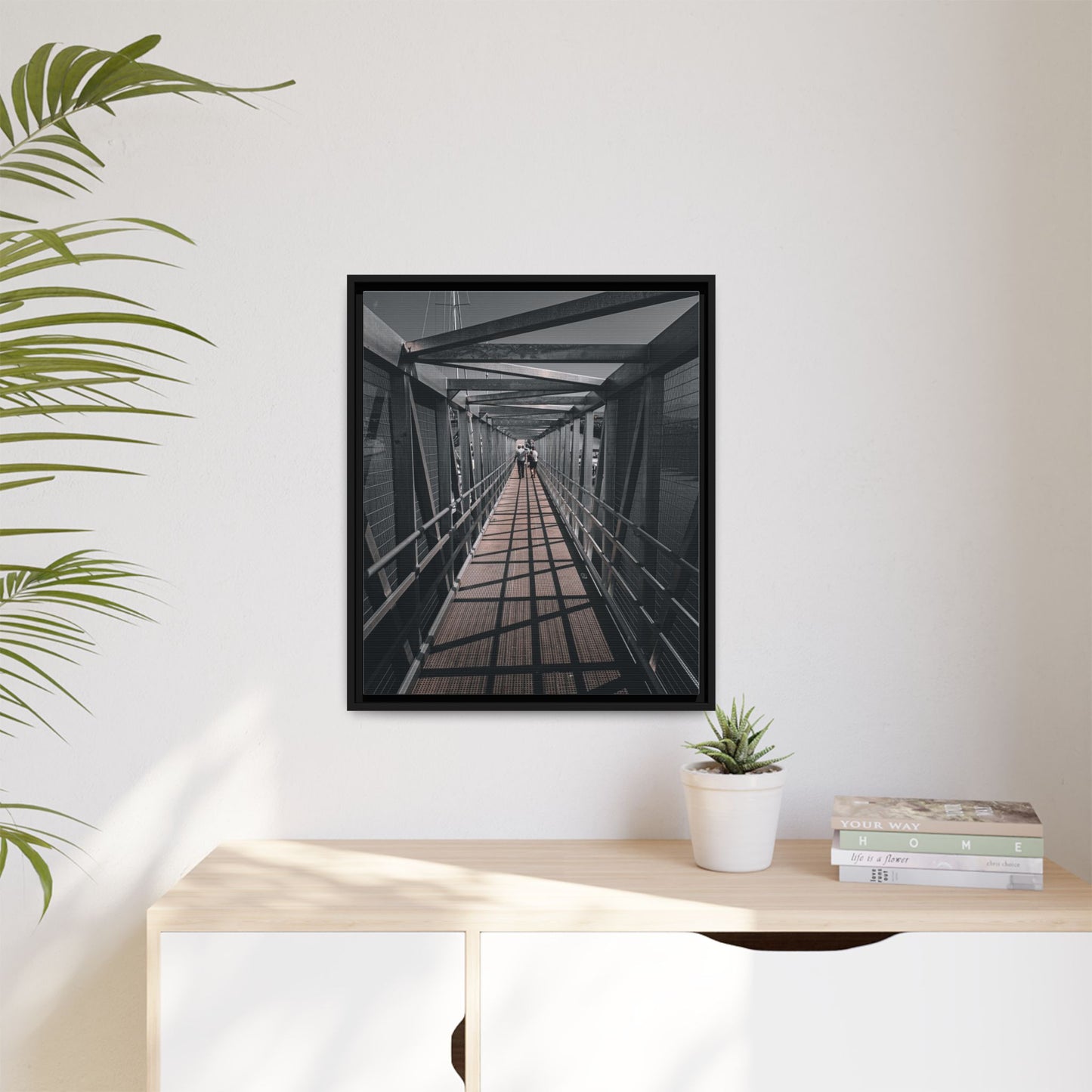 Dingle Pier Matte Canvas, Framed (Multi-color)